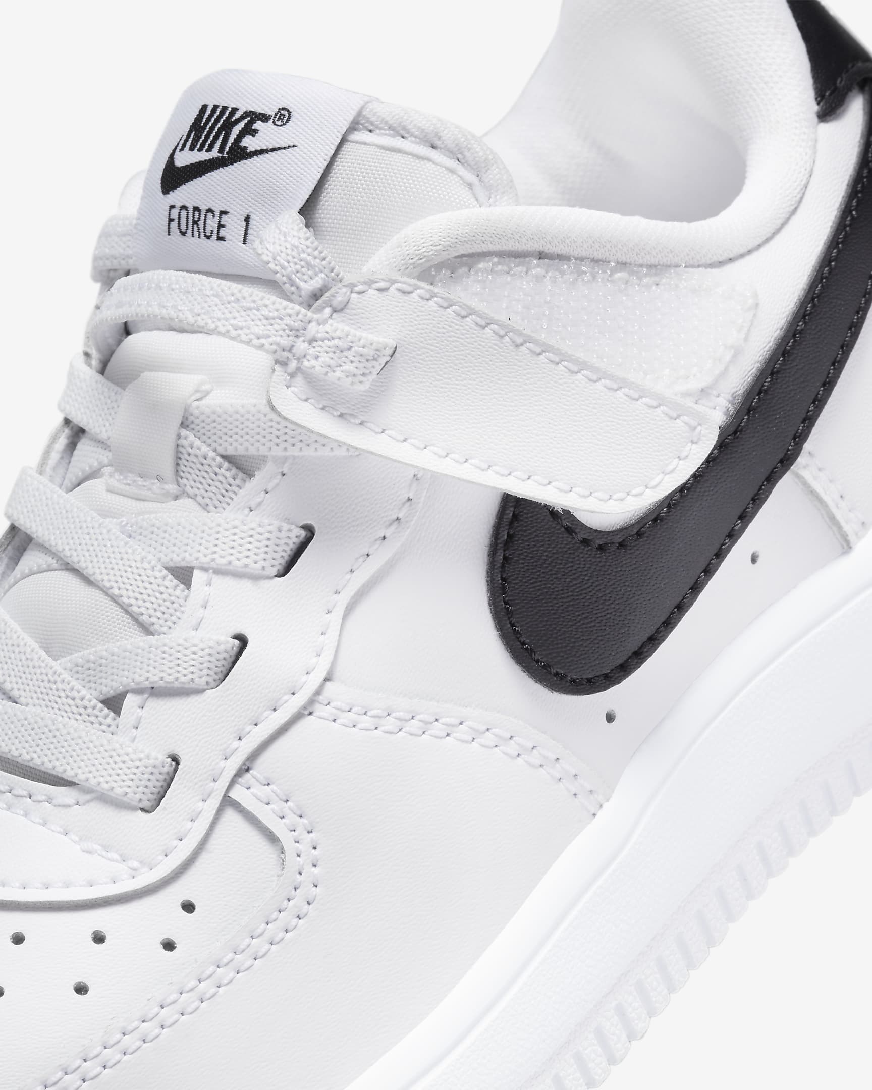 Calzado para niños de preescolar Nike Force 1 Low EasyOn - Blanco/Negro