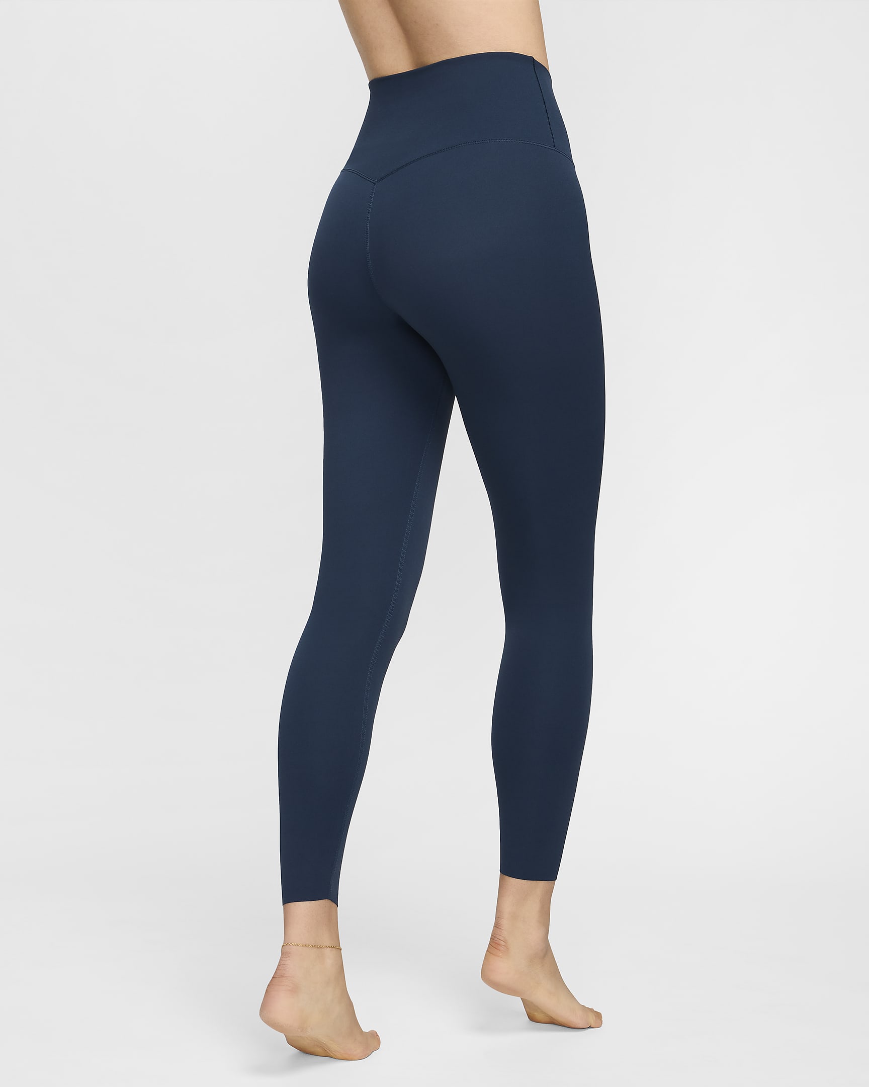 Nike Zenvy Women's Gentle-Support High-Waisted 7/8 Leggings - Armory Navy/Black