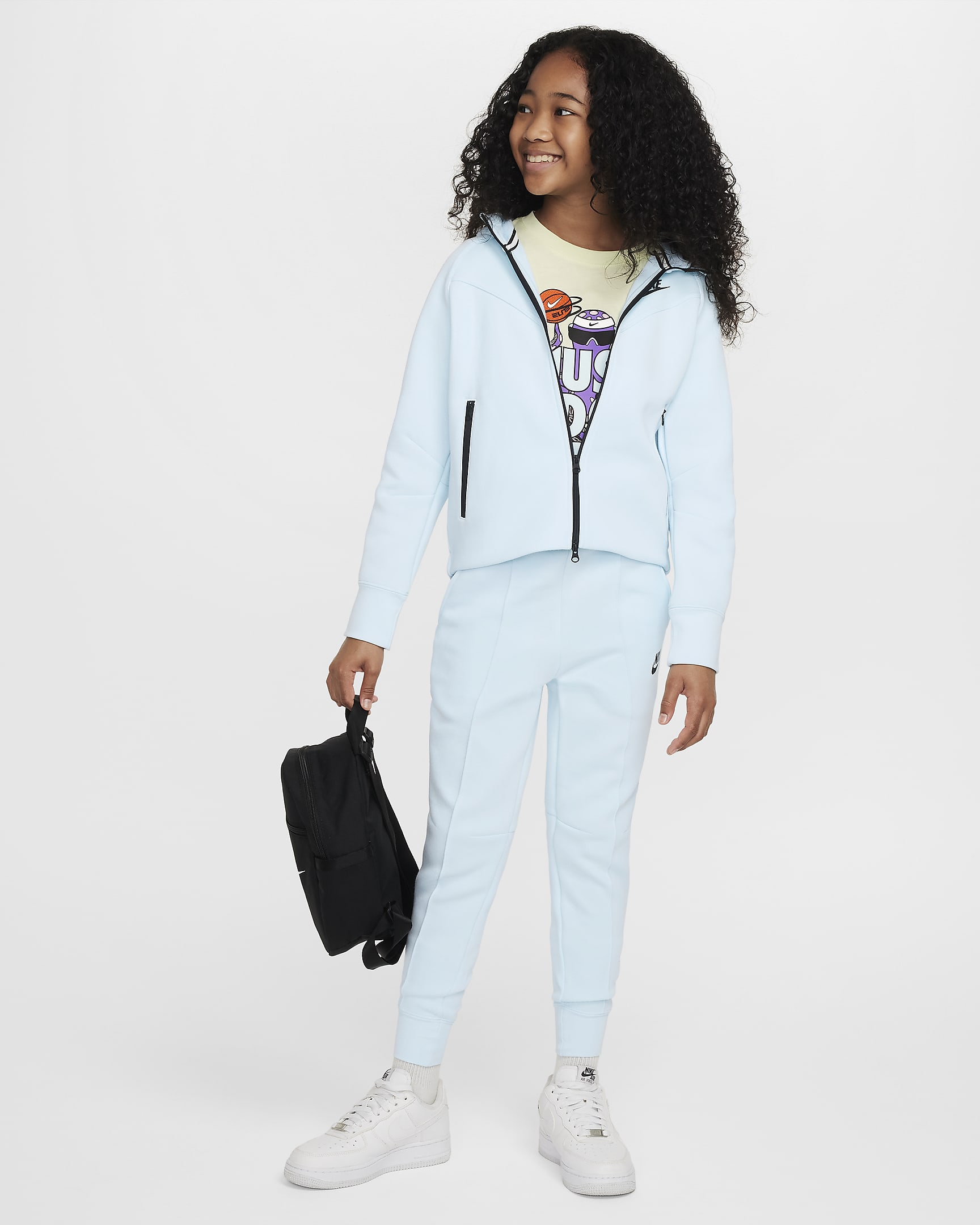 Sweat à capuche et zip Nike Sportswear Tech Fleece pour ado (fille