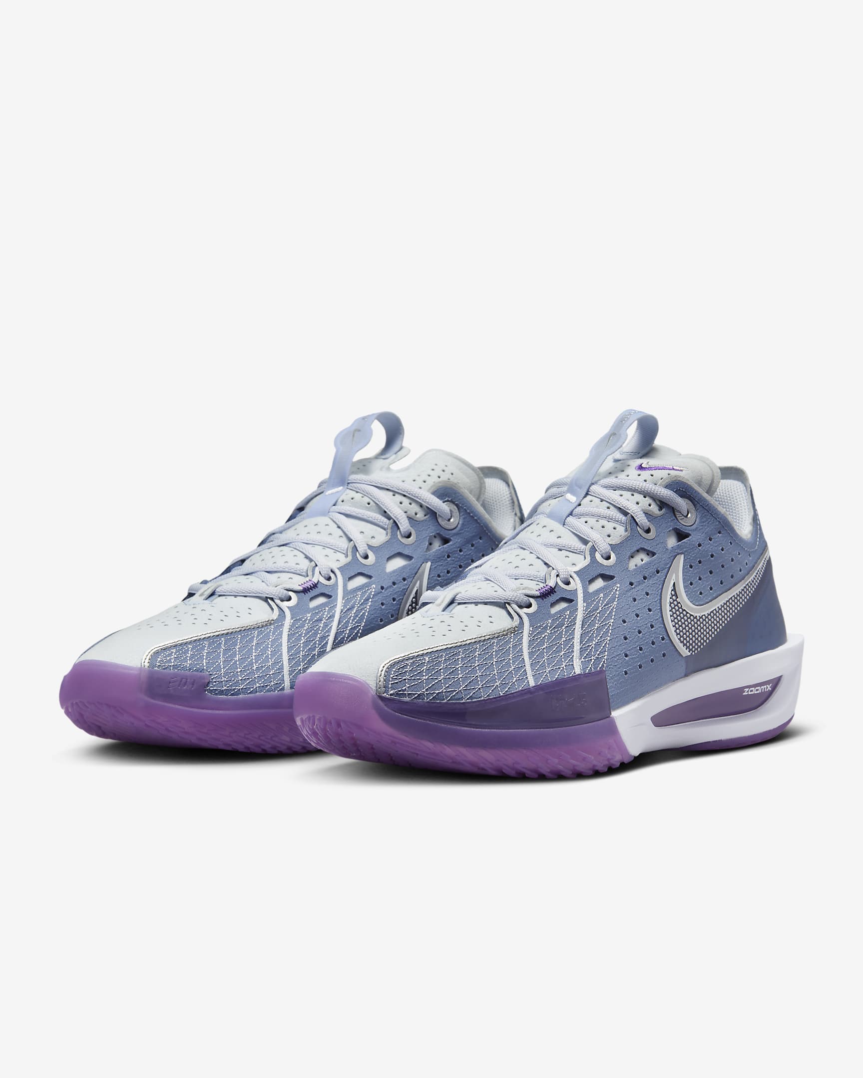 รองเท้าบาสเก็ตบอล Nike G.T. Cut 3 EP - Ashen Slate/Football Grey/Barely Grape/Metallic Silver