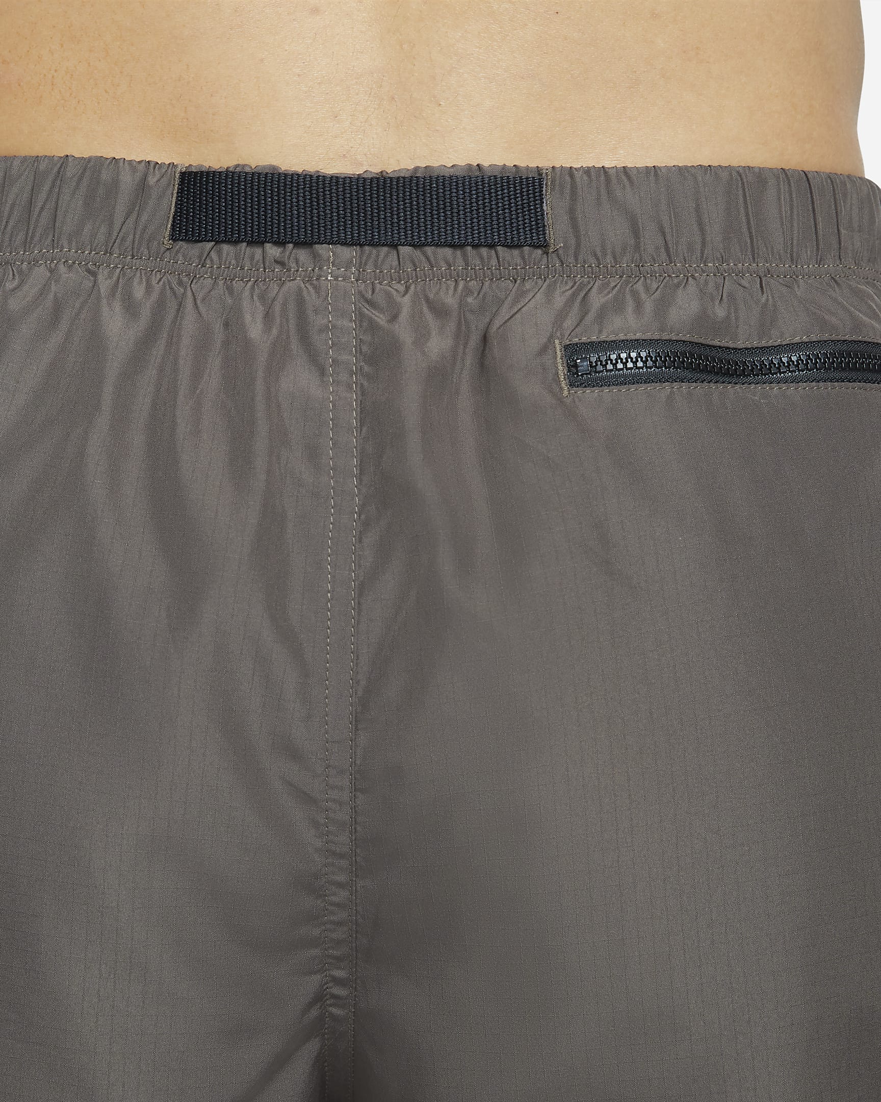 Nike verstaubare Schwimmhose mit Gürtel für Herren (ca. 12,5 cm) - Ironstone/Schwarz/Weiß