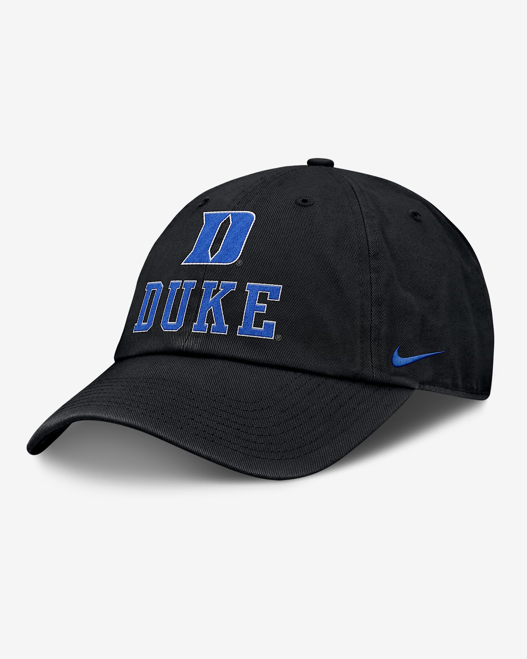 Duke Sideline Club Gameday Men's Nike College Adjustable Hat - Black