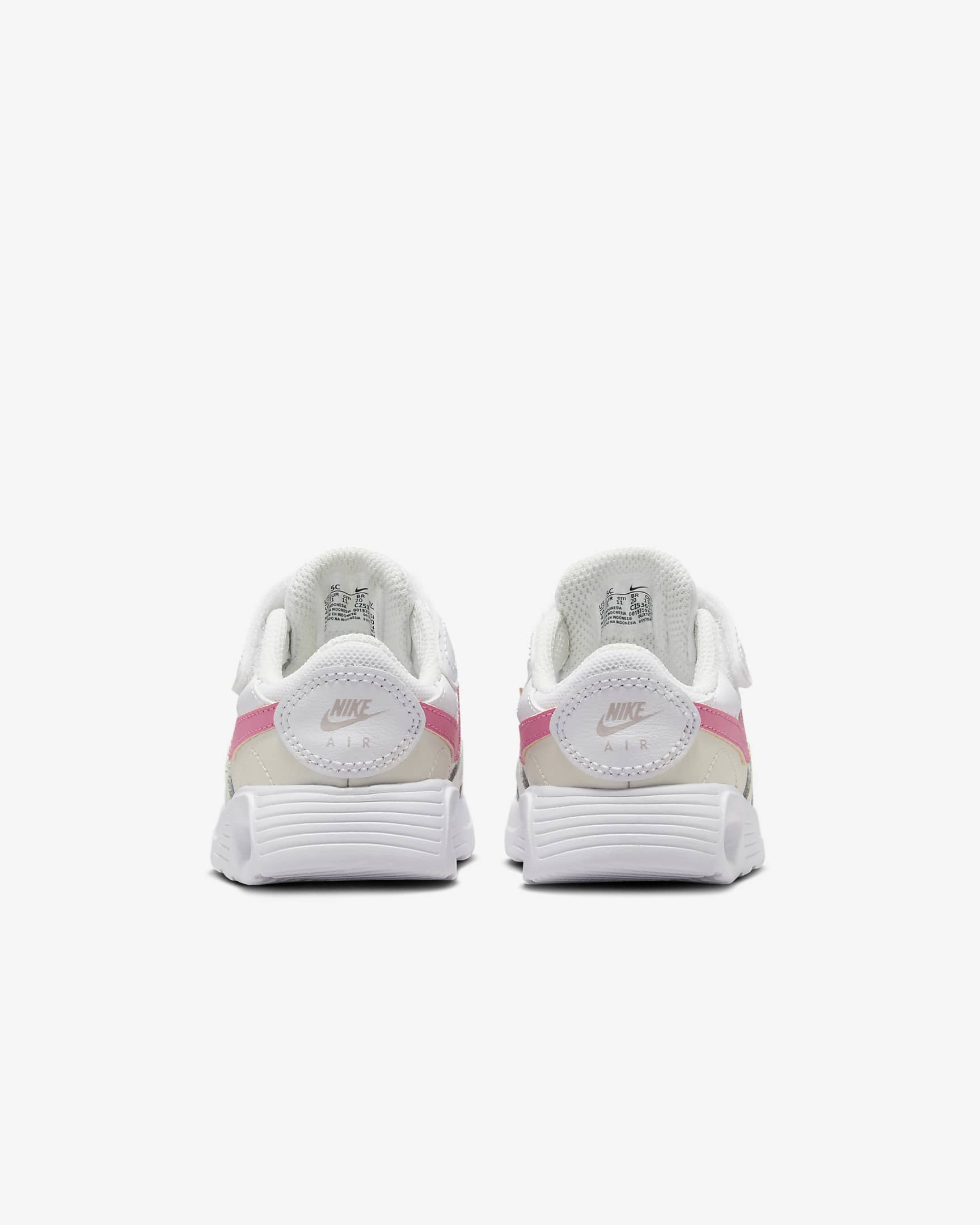 Tenis para bebé e infantil Nike Air Max SC - Blanco/Fantasma/Violeta platino/Rosa alegre