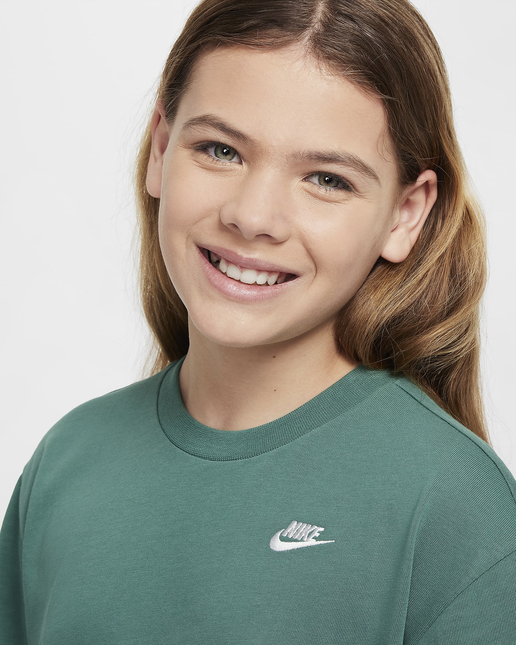 Nike Sportswear Older Kids' (Girls') T-Shirt Dress - Bicoastal/White