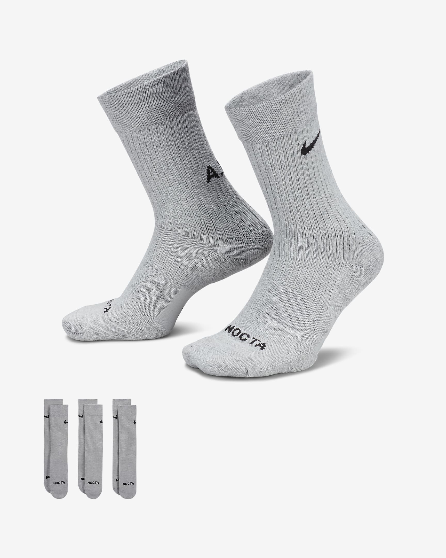NOCTA Crew Socks (3 Pairs). Nike MY