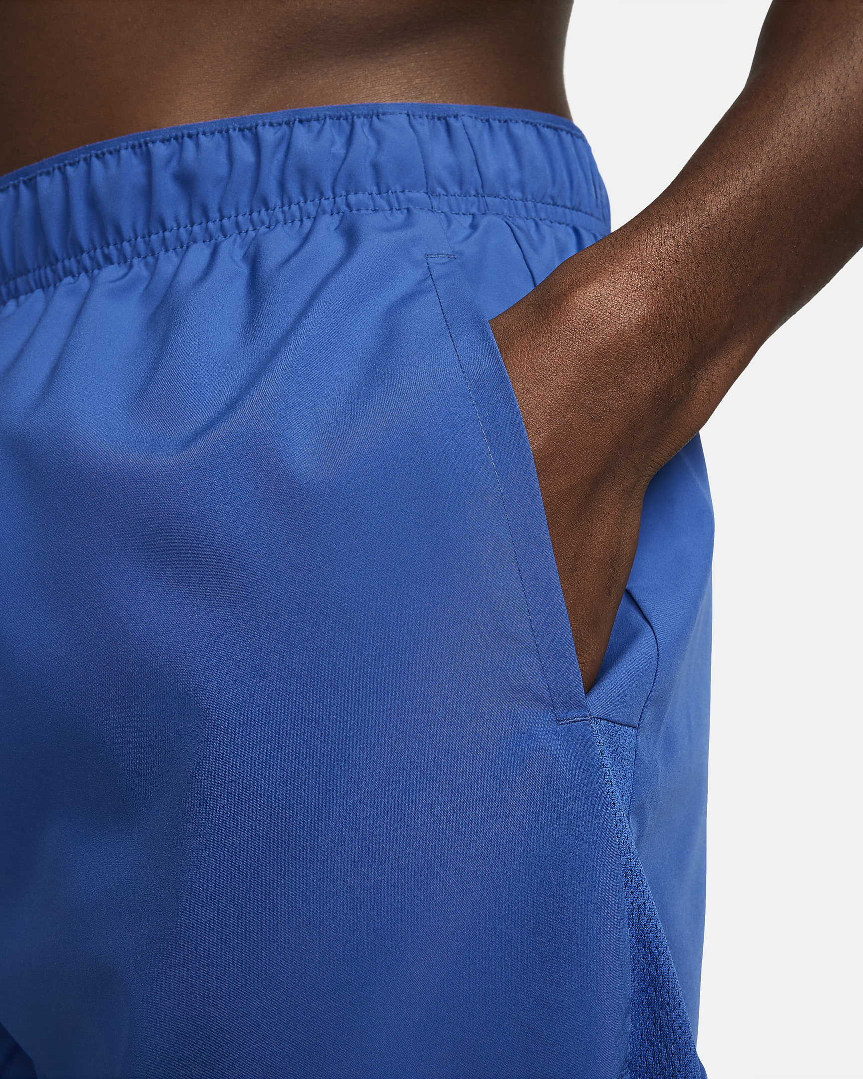 Nike Challenger Pantalón corto de running Dri-FIT de 13 cm con malla interior - Hombre - Game Royal/Game Royal/Negro