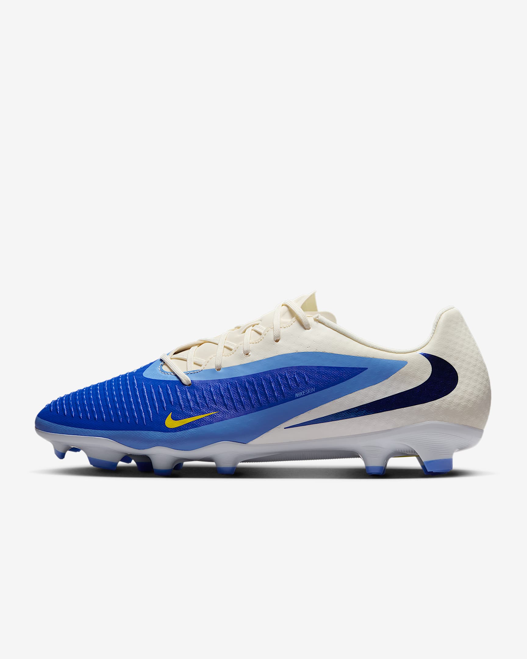 Nike Phantom 6 Low Academy Multi-Ground Soccer Cleats - Racer Blue/Dark Obsidian