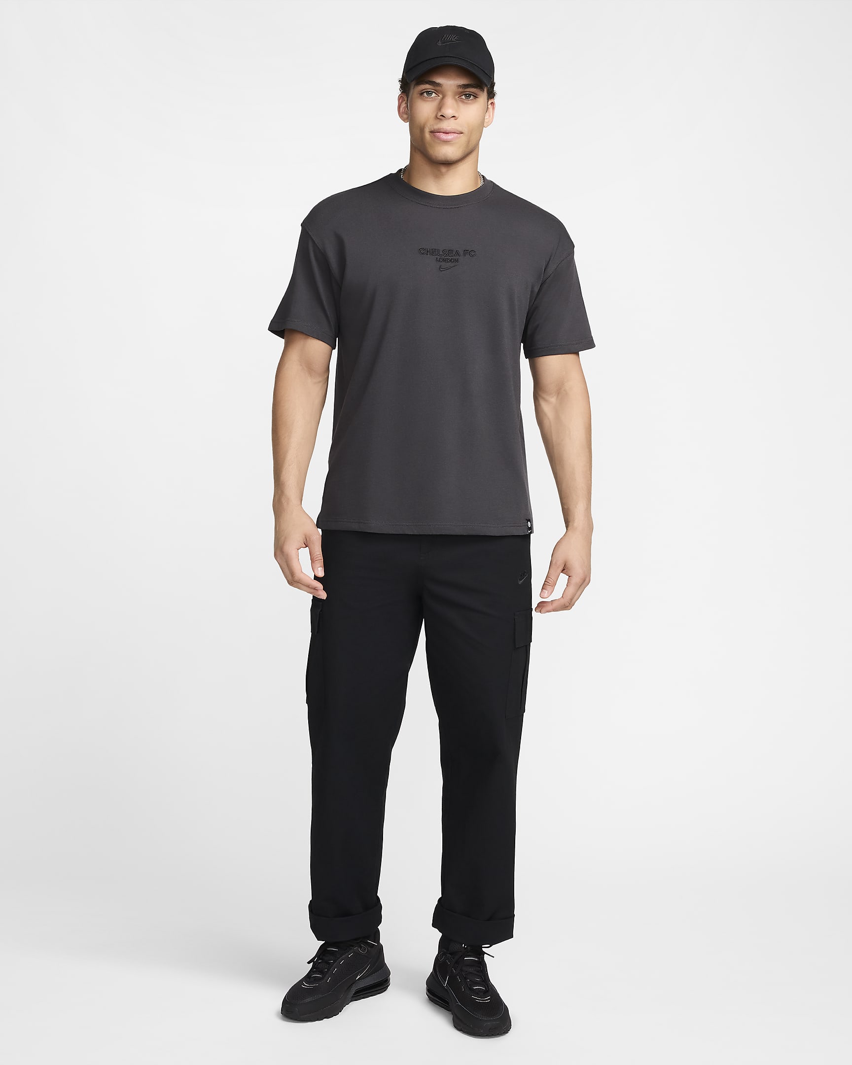 Chelsea FC Max90 Nike Football T-skjorte til herre - Anthracite