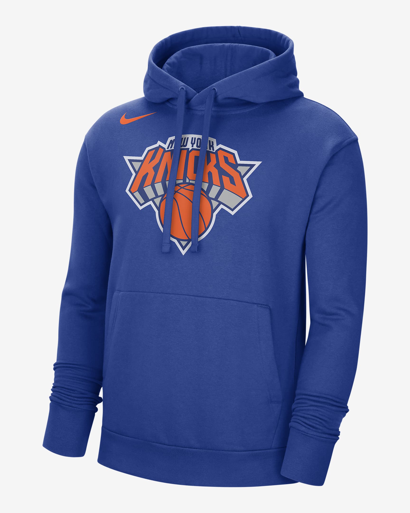 New York Knicks Men's Nike NBA Fleece Pullover Hoodie - Rush Blue