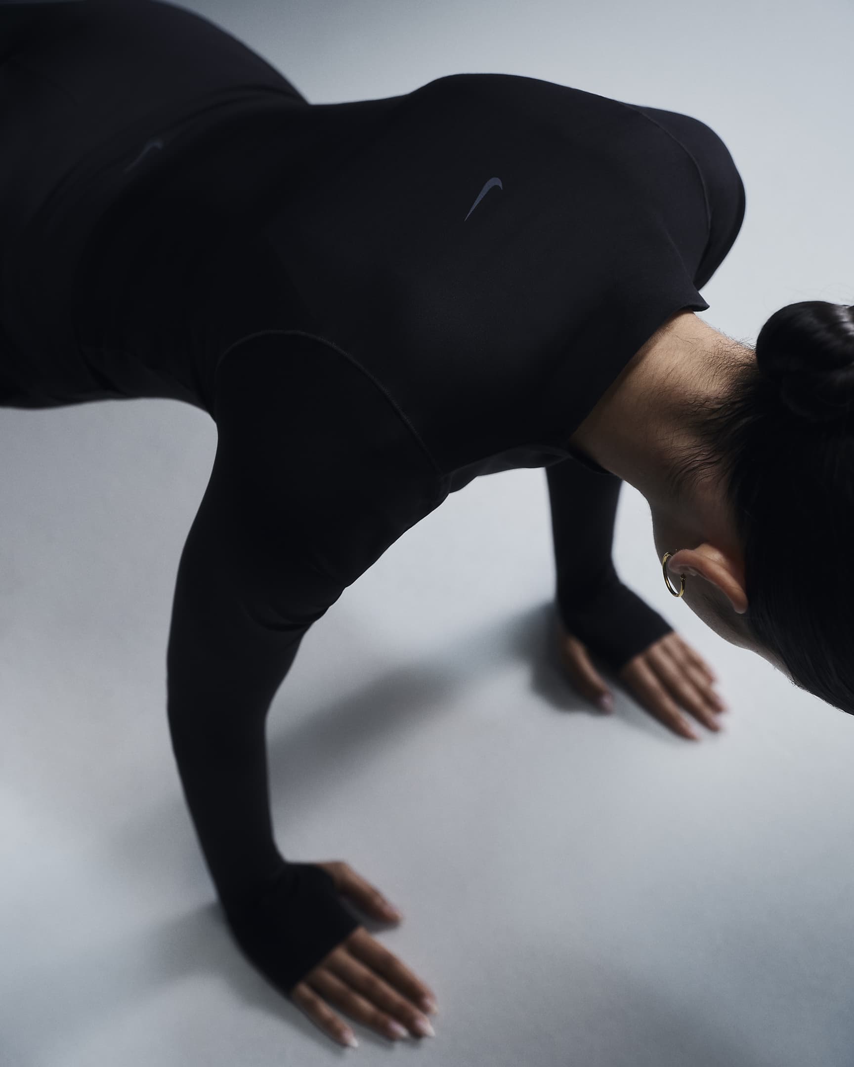 Haut à manches longues Dri-FIT Nike Zenvy pour femme - Noir