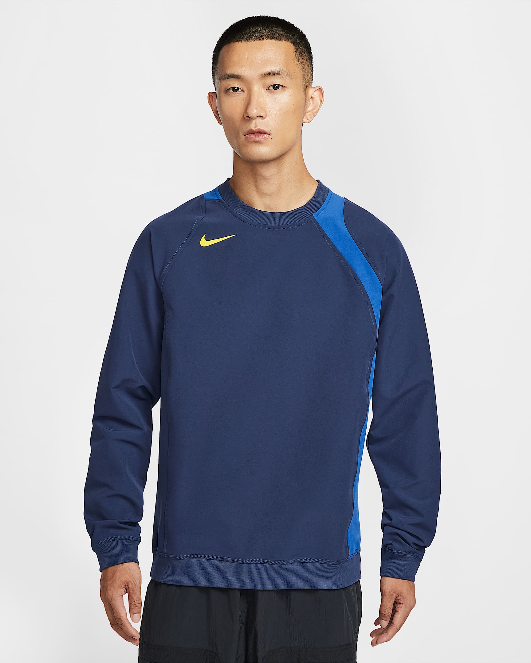 Nike Total 90 Men's Repel Soccer Crew-Neck Top - Midnight Navy/Game Royal/Lightning