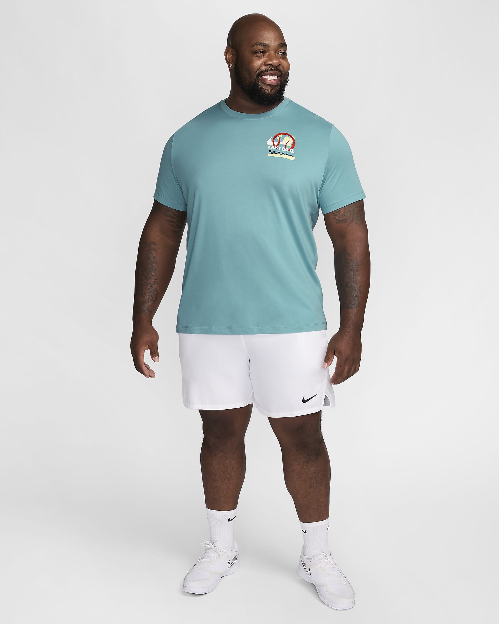 NikeCourt Camiseta de tenis Dri-FIT - Hombre - Denim Turquoise