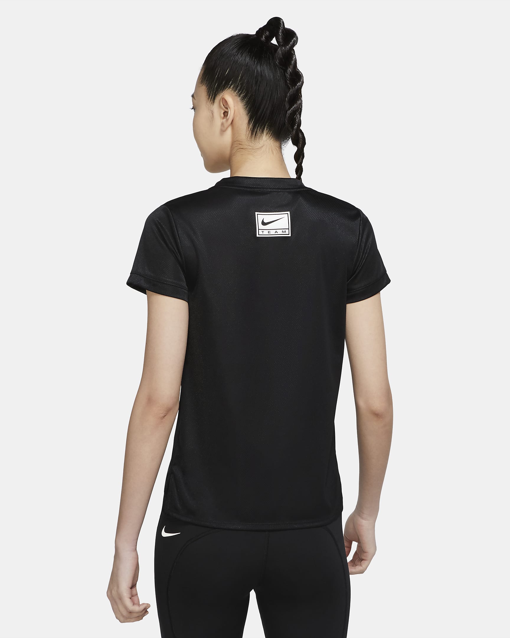 Nike Dri Fit Swoosh Womens Short Sleeve Running Top Nike In 4615