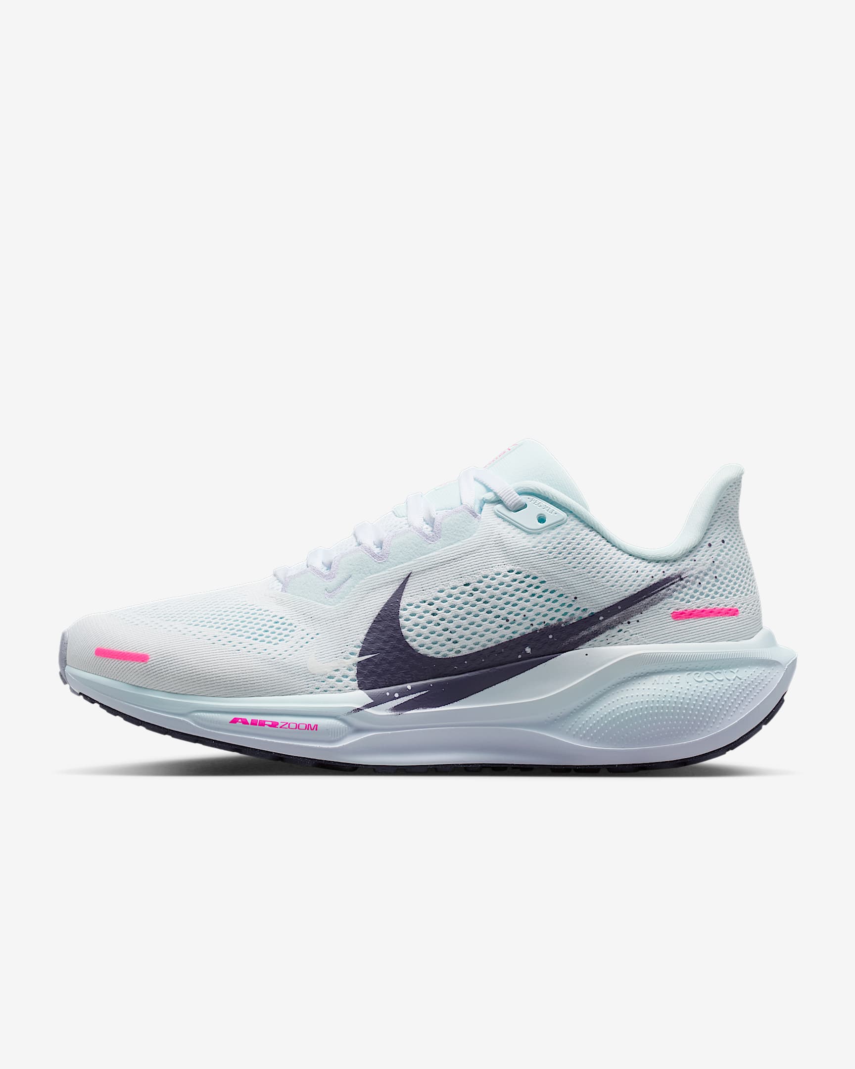 Nike Pegasus 41 Straßenlaufschuh für Damen - Weiß/Multi-Color/Glacier Blue/Dark Raisin