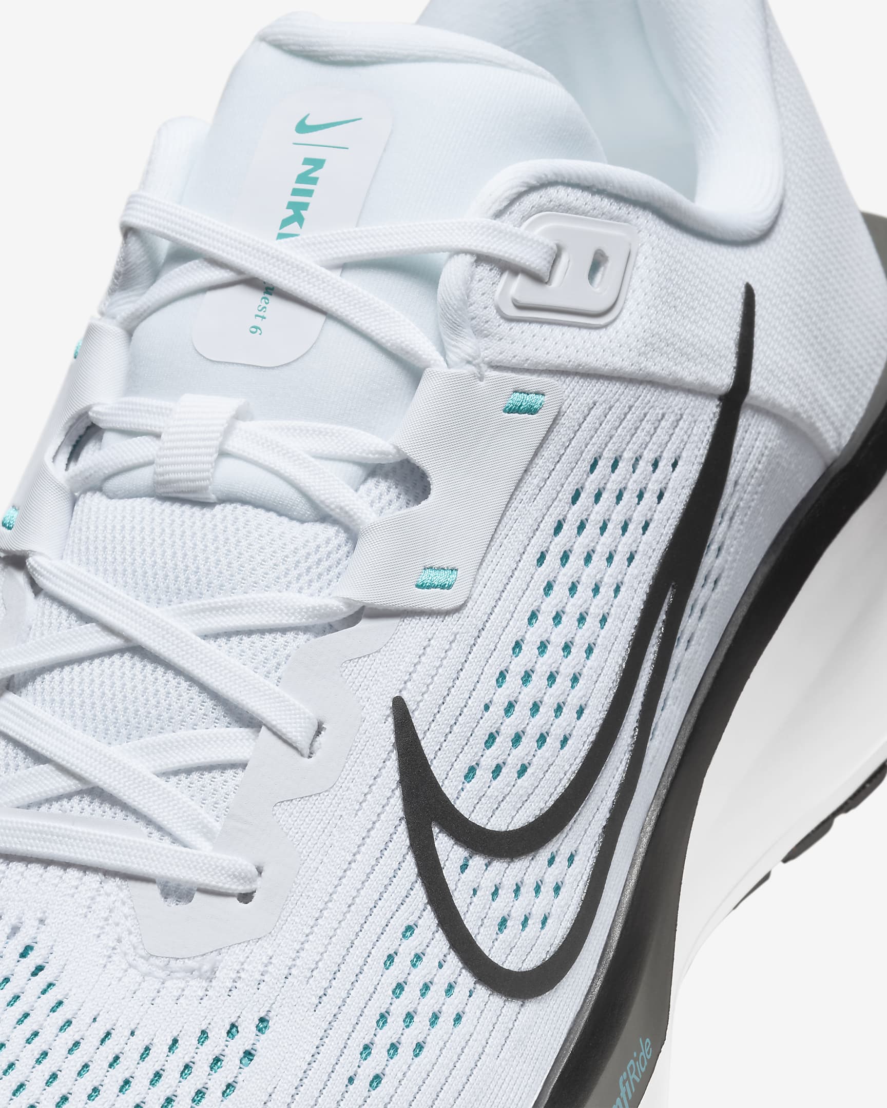 Nike Quest 6 Men's Road Running Shoes - White/Dusty Cactus/Black