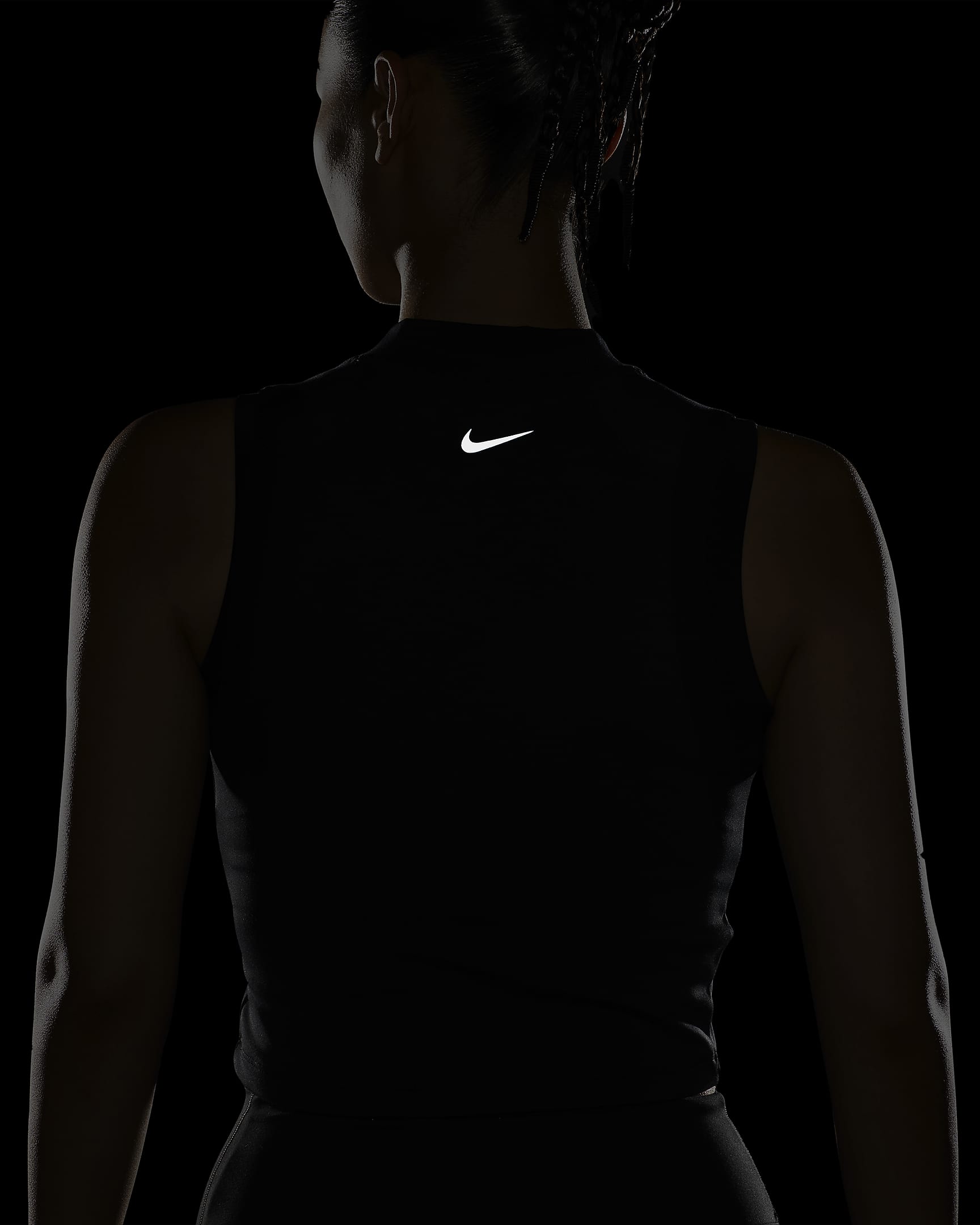 Nike One Fitted Women's Dri-FIT Mock-Neck Cropped Tank Top. Nike ID