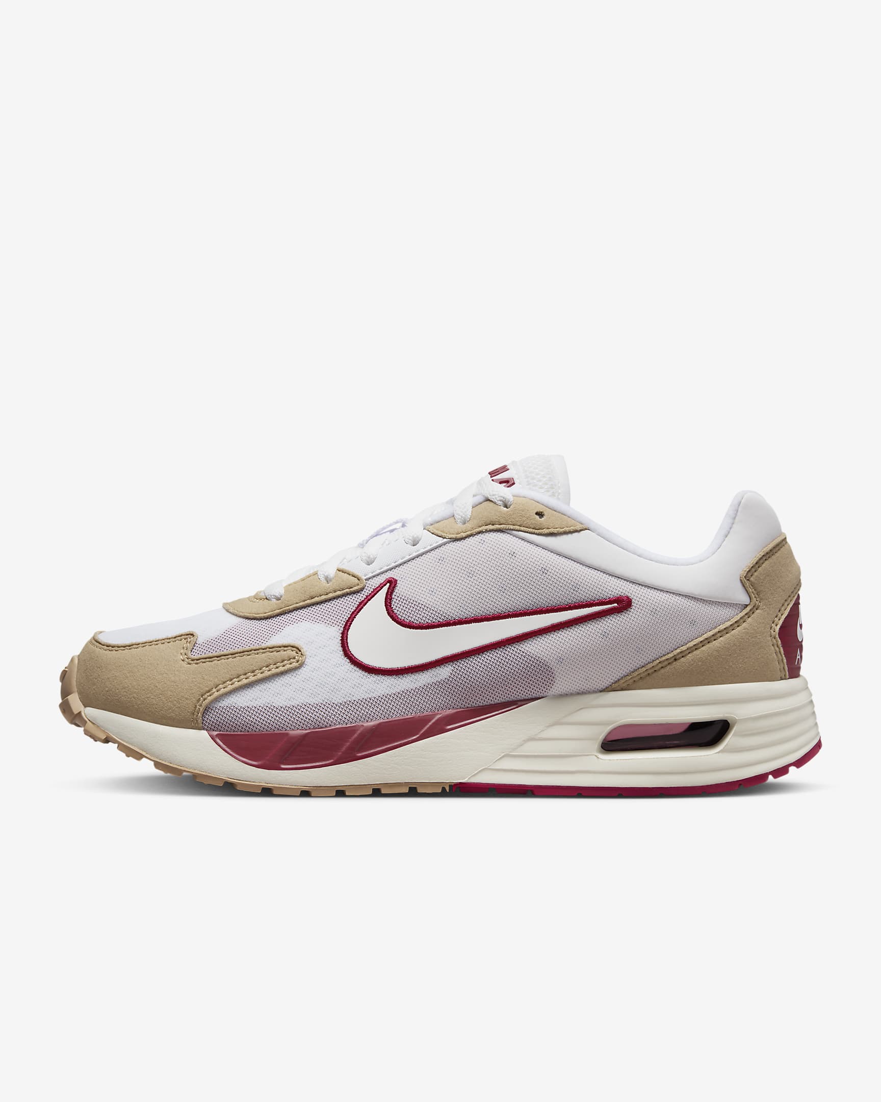 Nike Air Max Solo Men's Shoes - White/Hemp/Noble Red/White