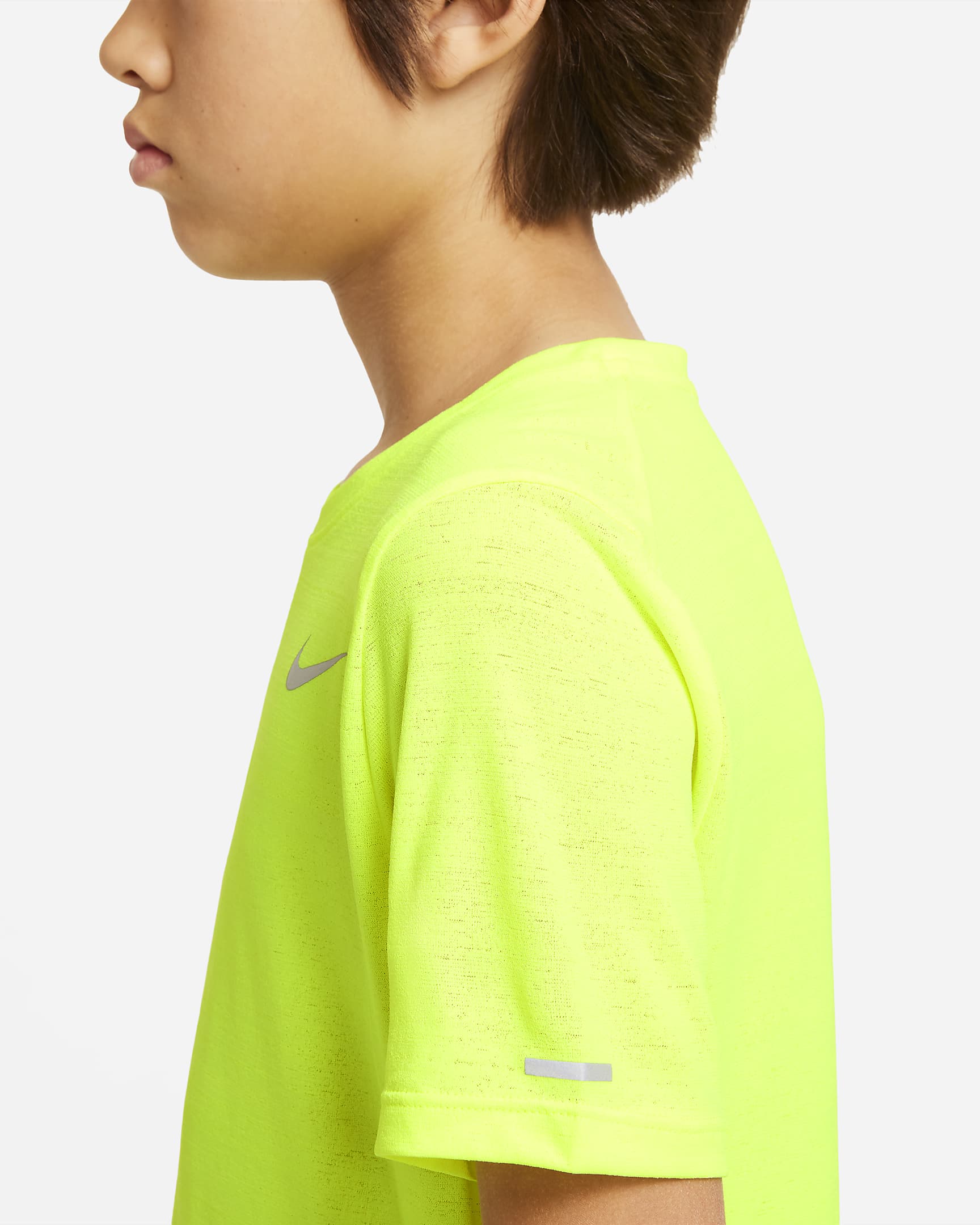 Maglia da training Nike Dri-FIT Miler – Ragazzo - Volt