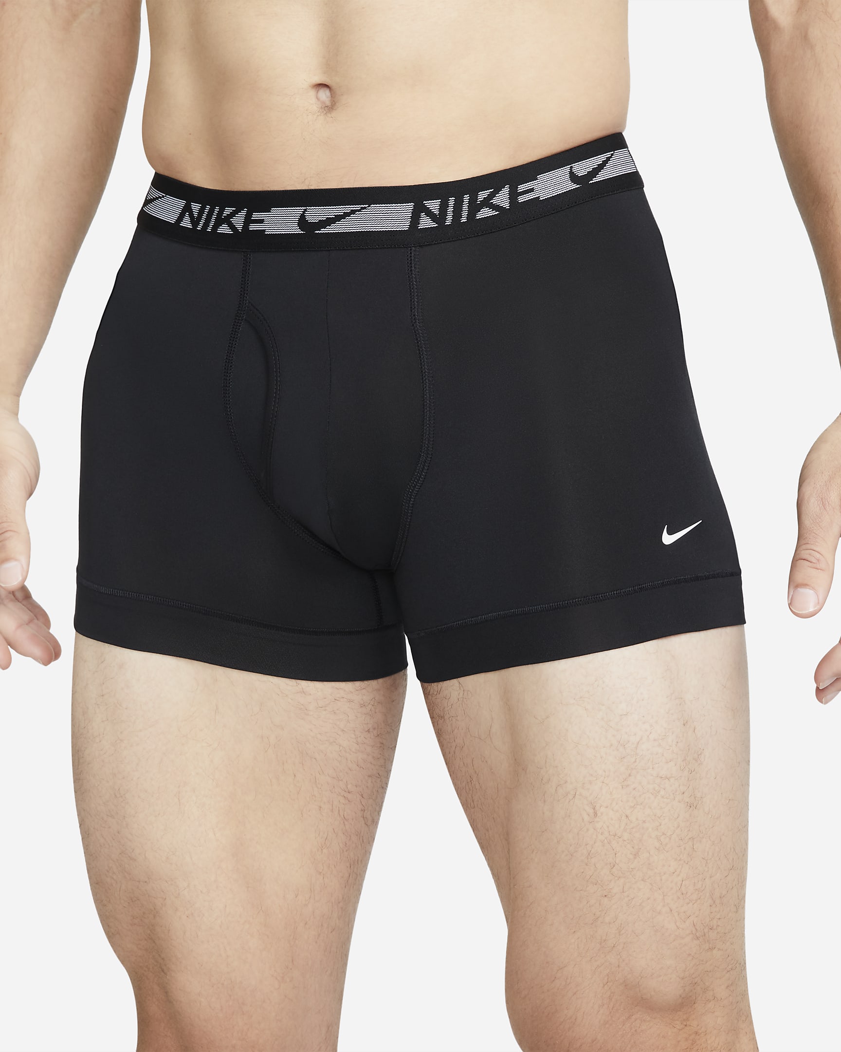 Ropa interior para hombre Nike Dri-FIT Ultra Stretch Micro (paquete de tres) - Negro