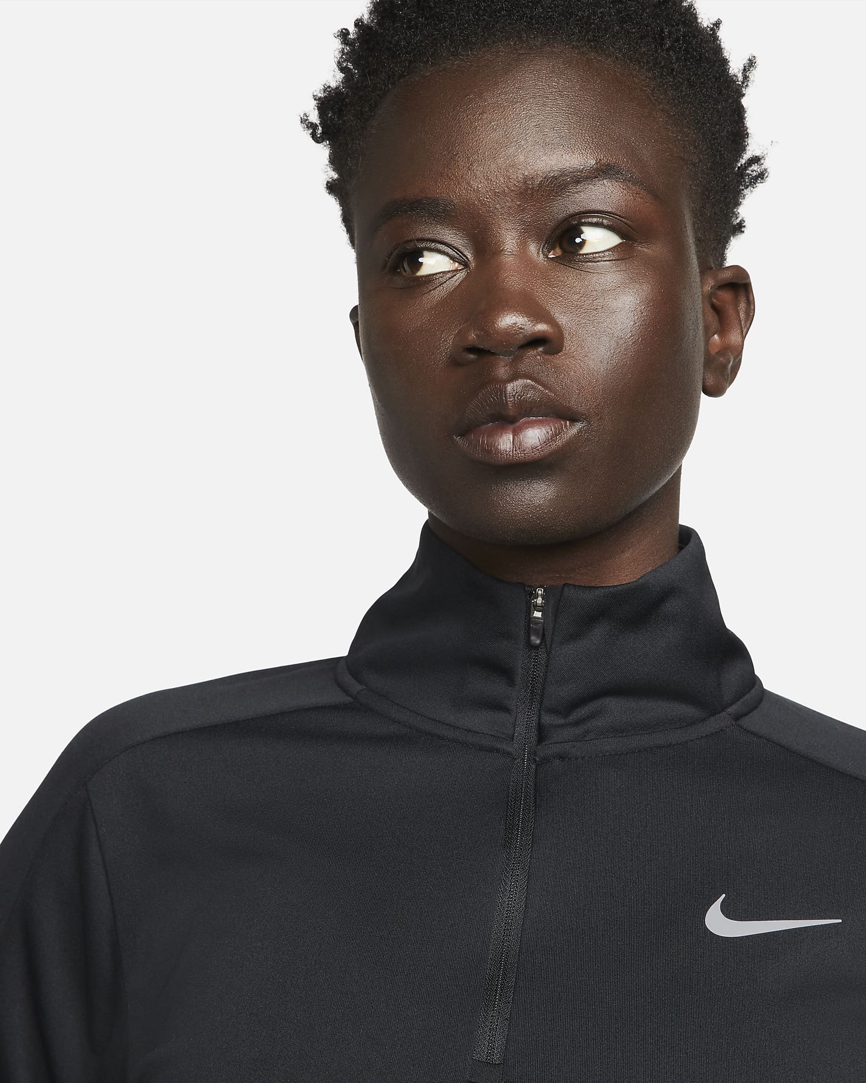 Dámská mikina Nike Dri-FIT Pacer se čtvrtinovým zipem - Černá