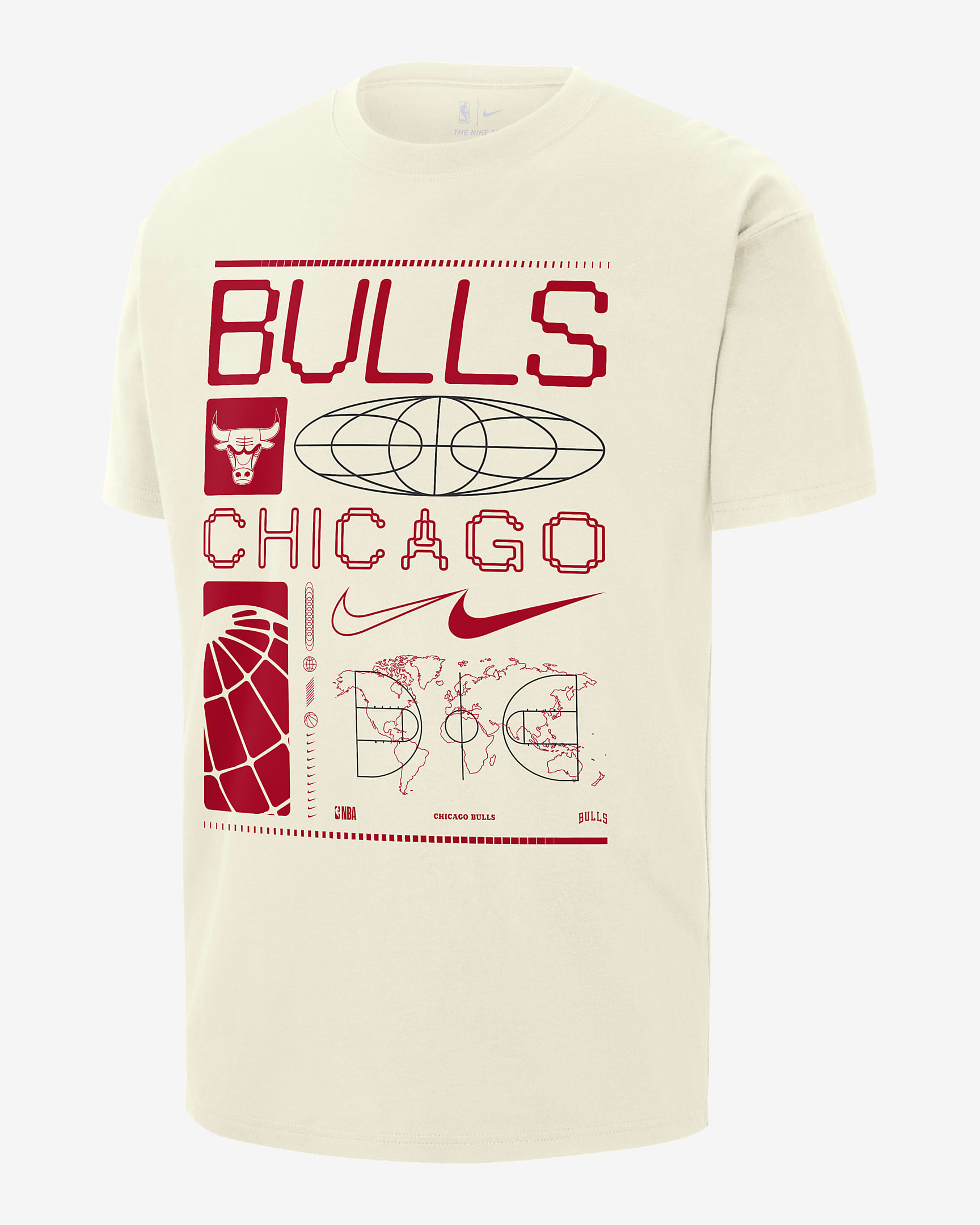 Chicago Bulls Men's Nike NBA Max90 T-Shirt. Nike AT
