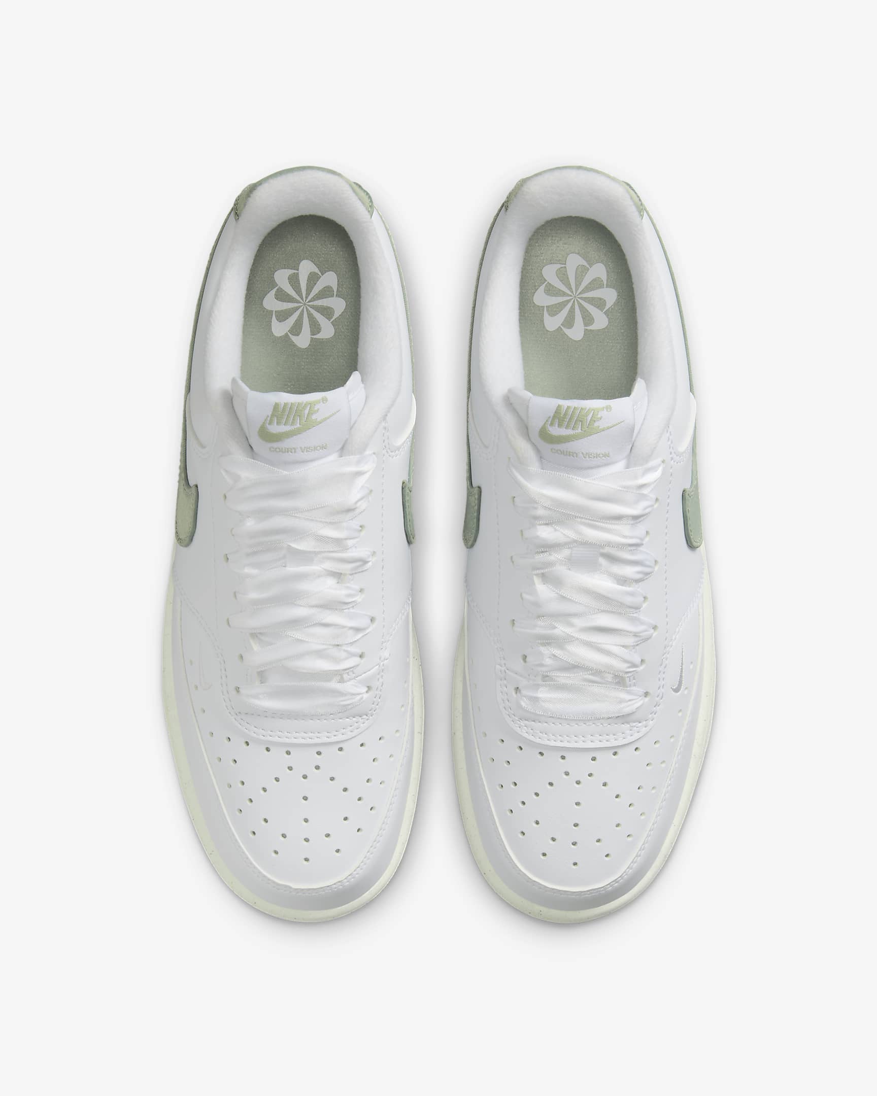 Nike Court Vision Low Next Nature Women's Shoes - White/Sail/Jade Horizon