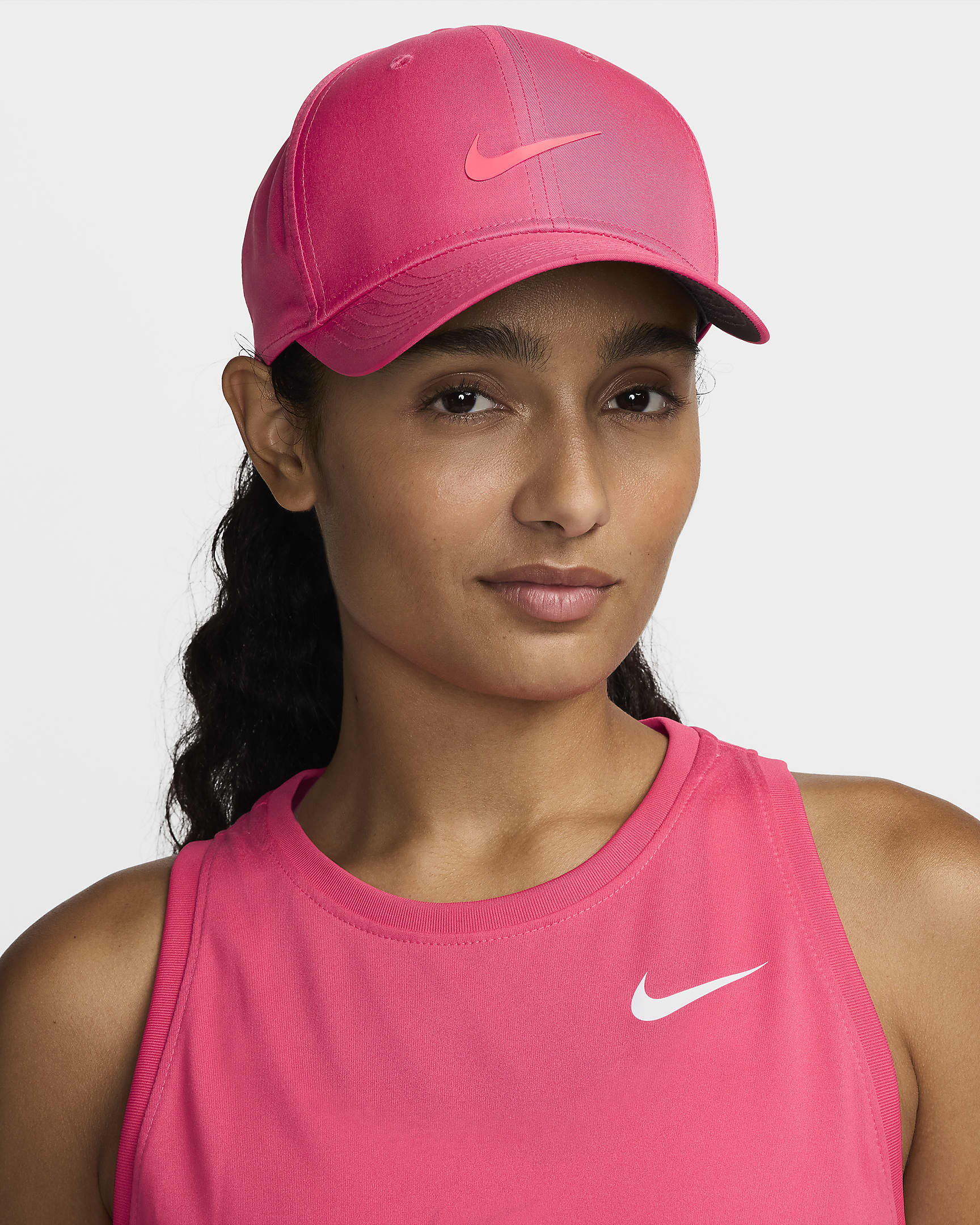 Nike Dri-FIT Rise Structured Snapback Cap - Aster Pink/Anthracite/Hot Punch