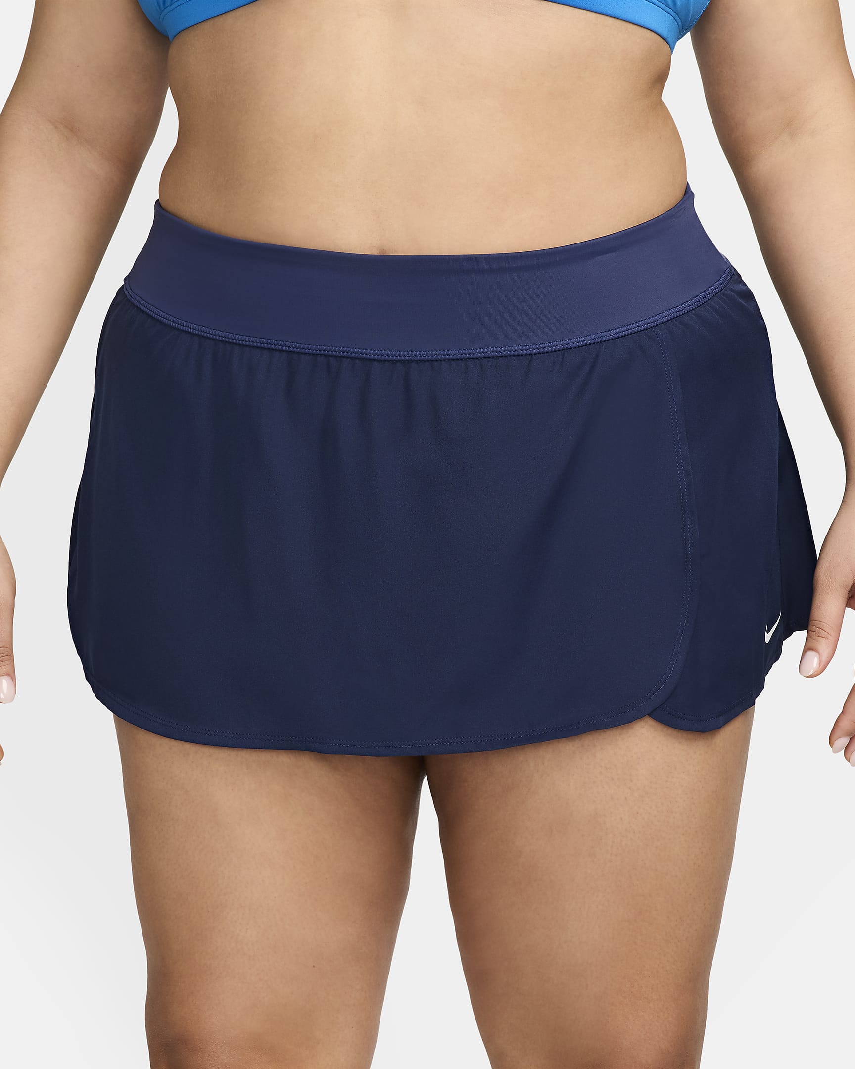 Falda de playa para mujer (talla grande) Nike Solid Element - Azul marino medianoche