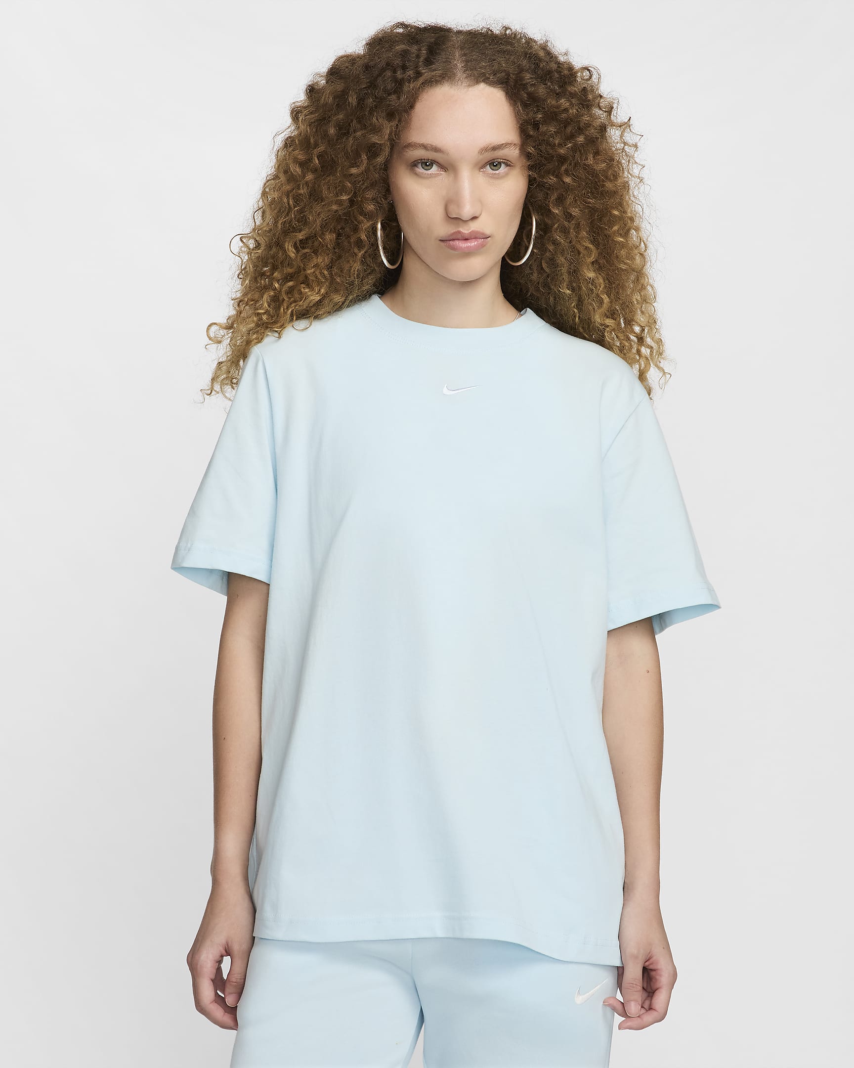 Nike Sportswear Essential Women's T-Shirt - Glacier Blue/White