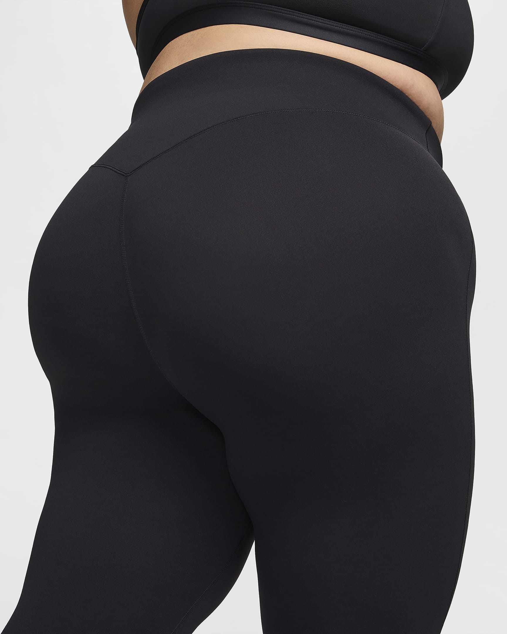 Nike Zenvy Women's High-Waisted Flared Leggings (Plus Size) - Black/Black