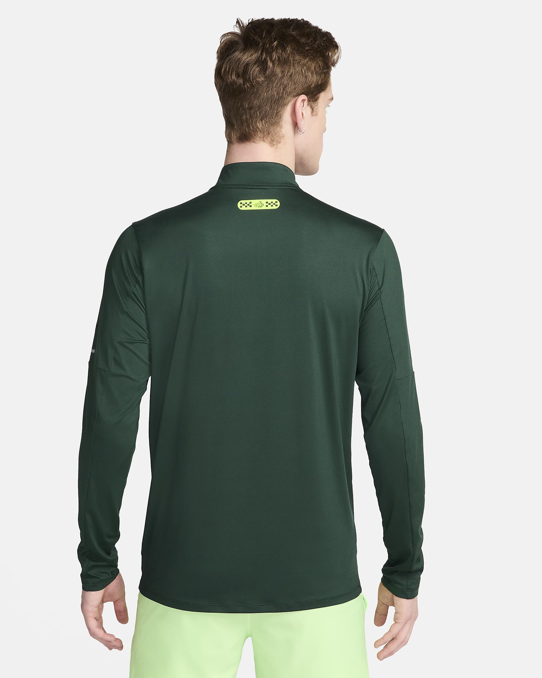 Nike Element Men's Dri-FIT 1/2-Zip Running Top - Pro Green