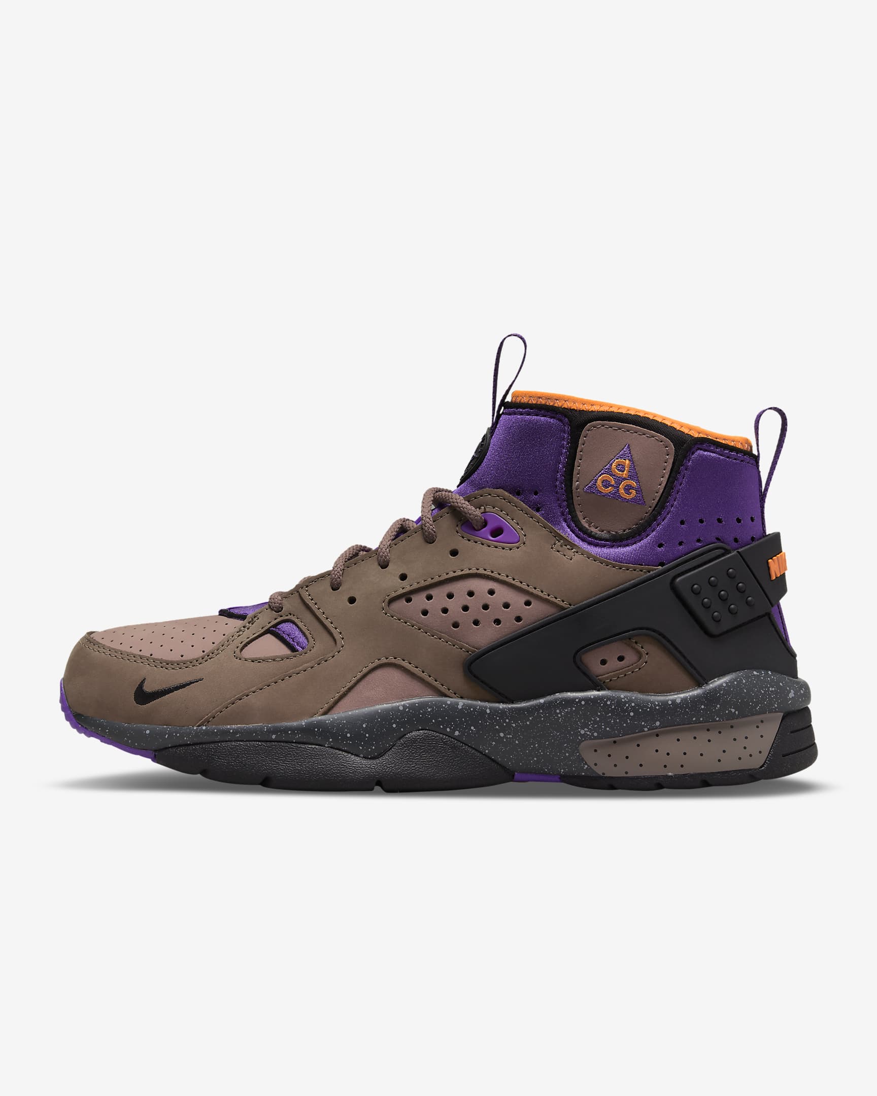 Nike ACG Air Mowabb Shoes - Trails End Brown/Prism Violet/Bright Mandarin/Pitch