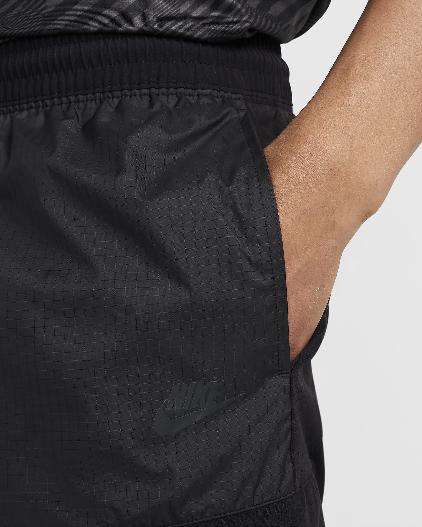 Short cargo tissé Nike Air Max pour homme - Noir/Noir