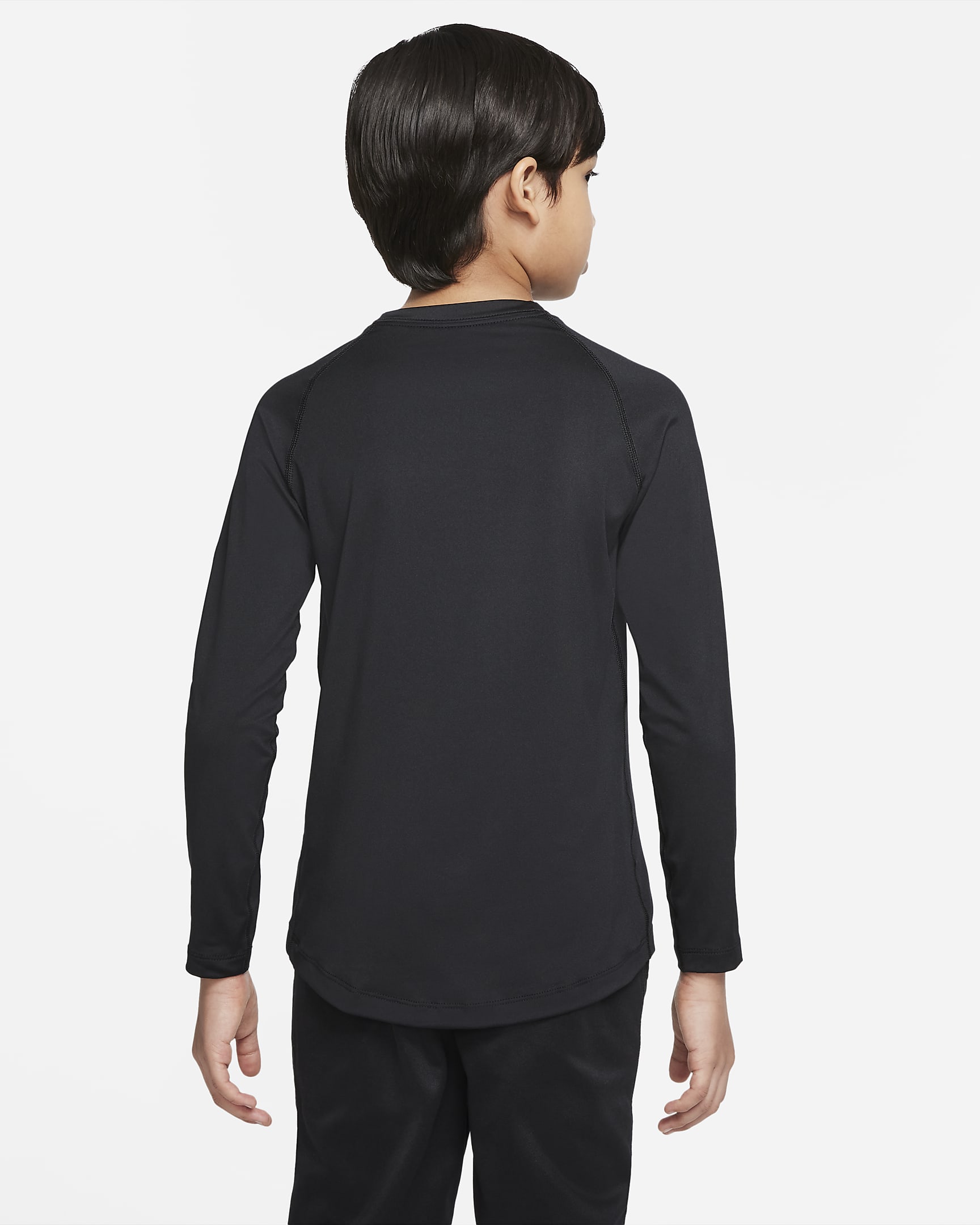 Nike Pro Dri-FIT Older Kids' (Boys') Long-Sleeve Top - Black