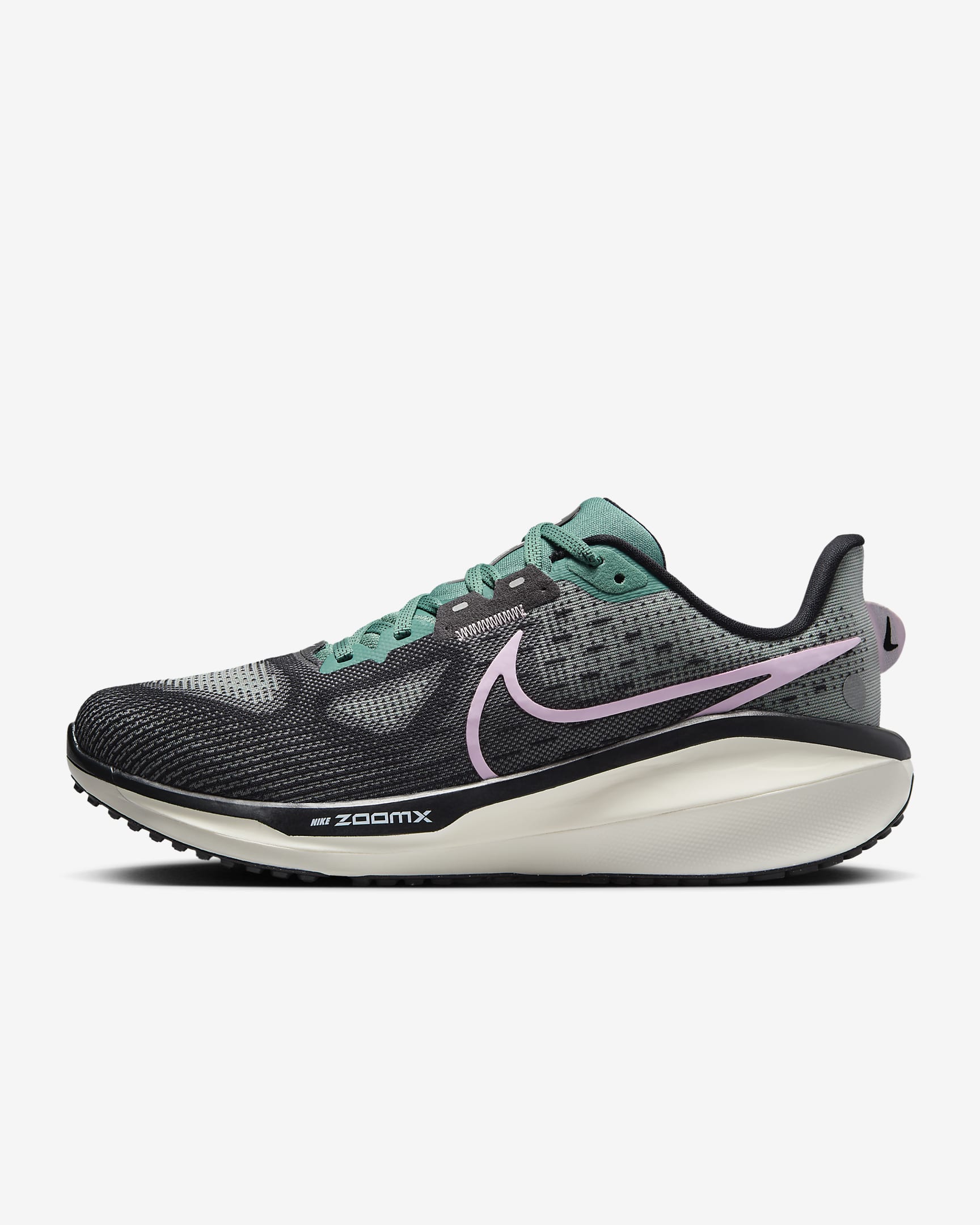 Nike Vomero 17 Women's Road Running Shoes - Bicoastal/Black/Sail/Pink Foam