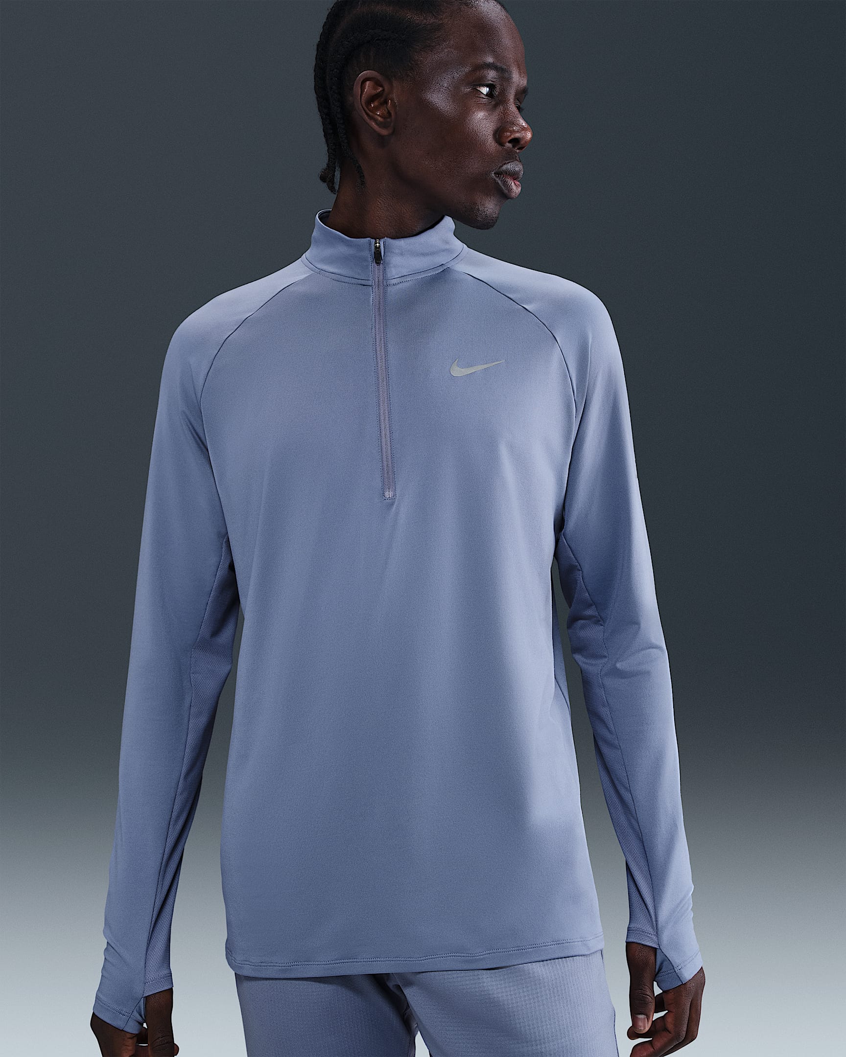 Nike Stride Men's Dri-FIT 1/4-Zip Running Top - World Indigo