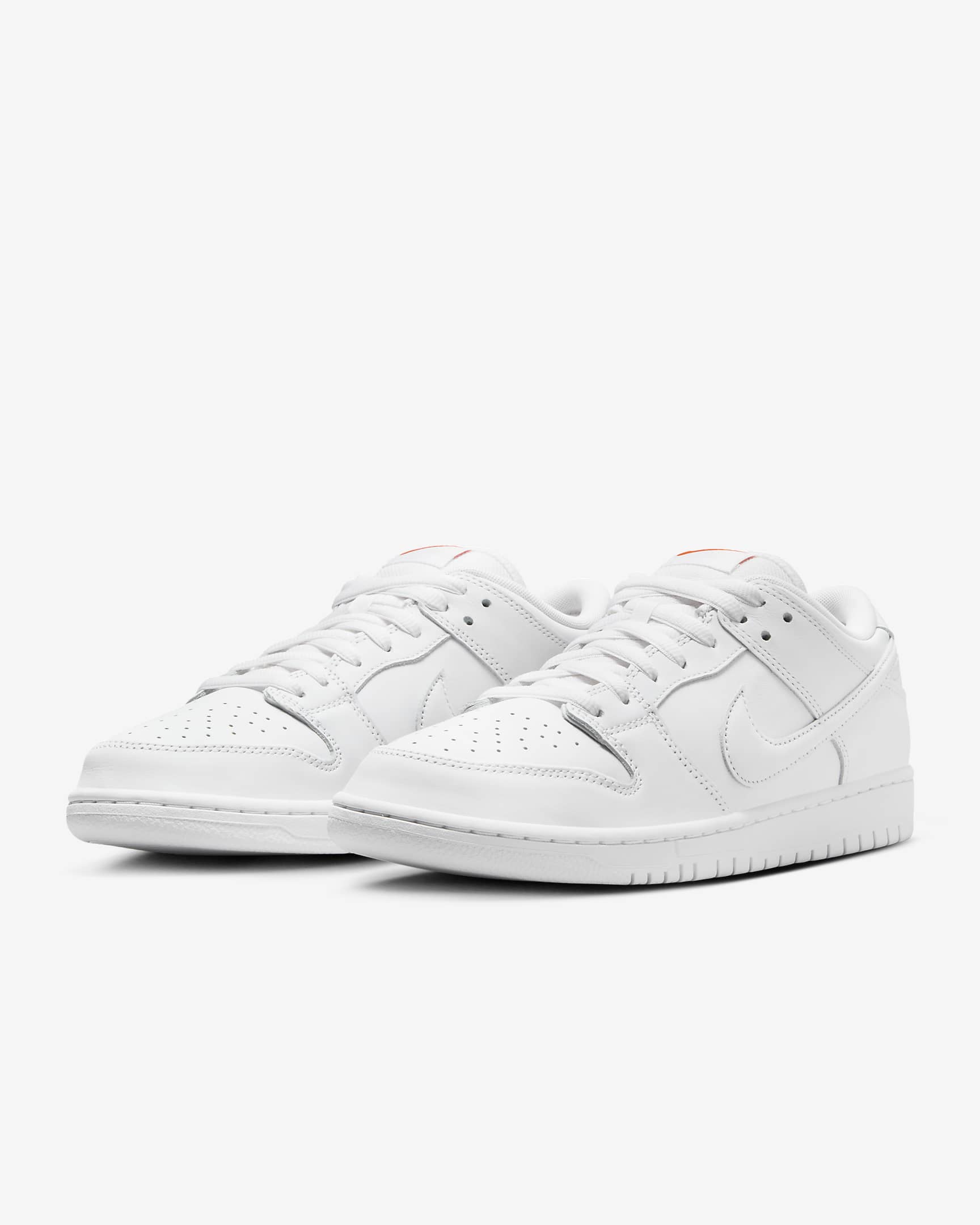 Nike SB Dunk Low Pro Skate Shoes - White/White/White/White