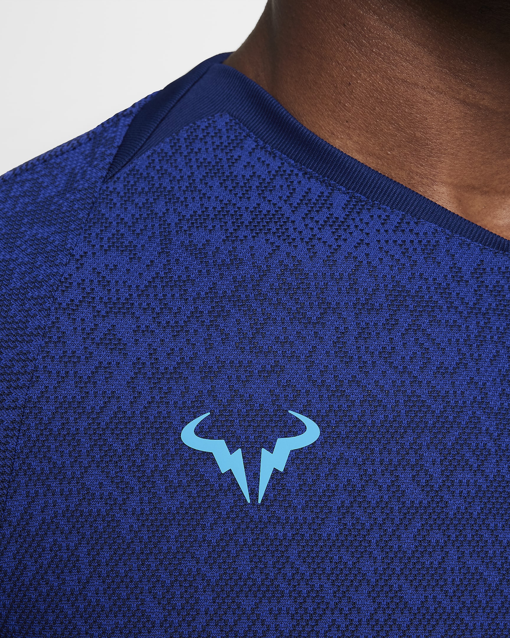 Rafa Dri-FIT ADV Kurzarm-Tennisoberteil für Herren - Blue Void/Laser Blue