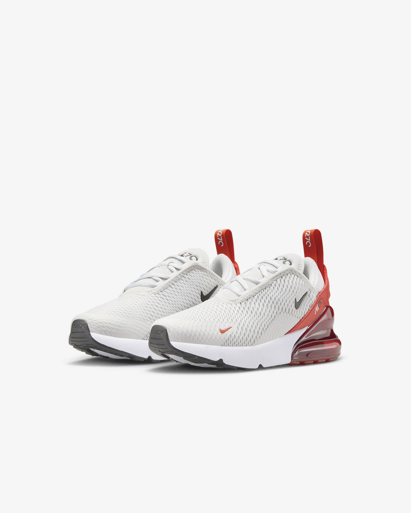 Tenis para niños de preescolar Nike Air Max 270 - Polvo fotón/Rojo picante/Negro