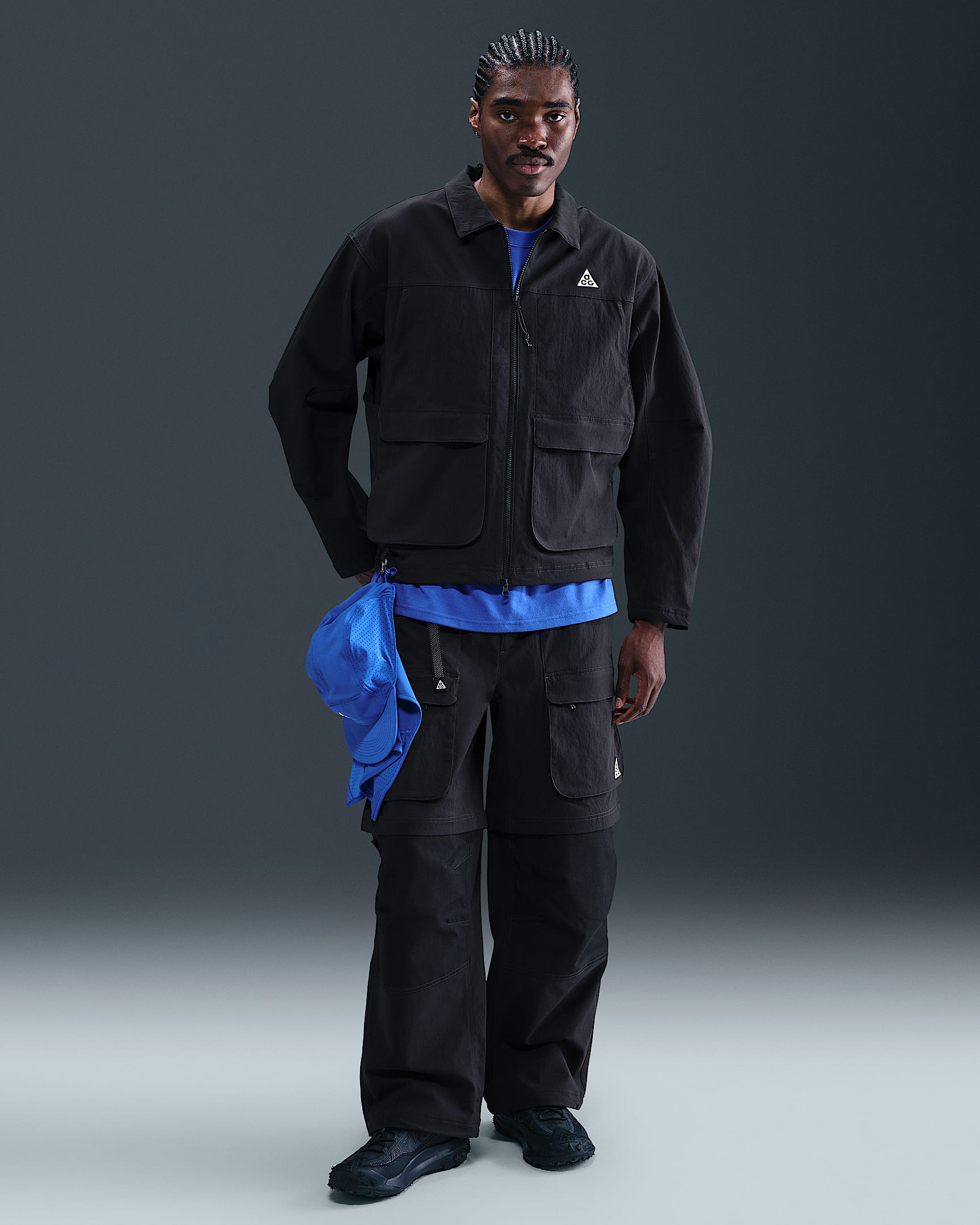 Nike ACG 'Smith Summit' Men's Zip Cargo Trousers - Black/Anthracite/Summit White