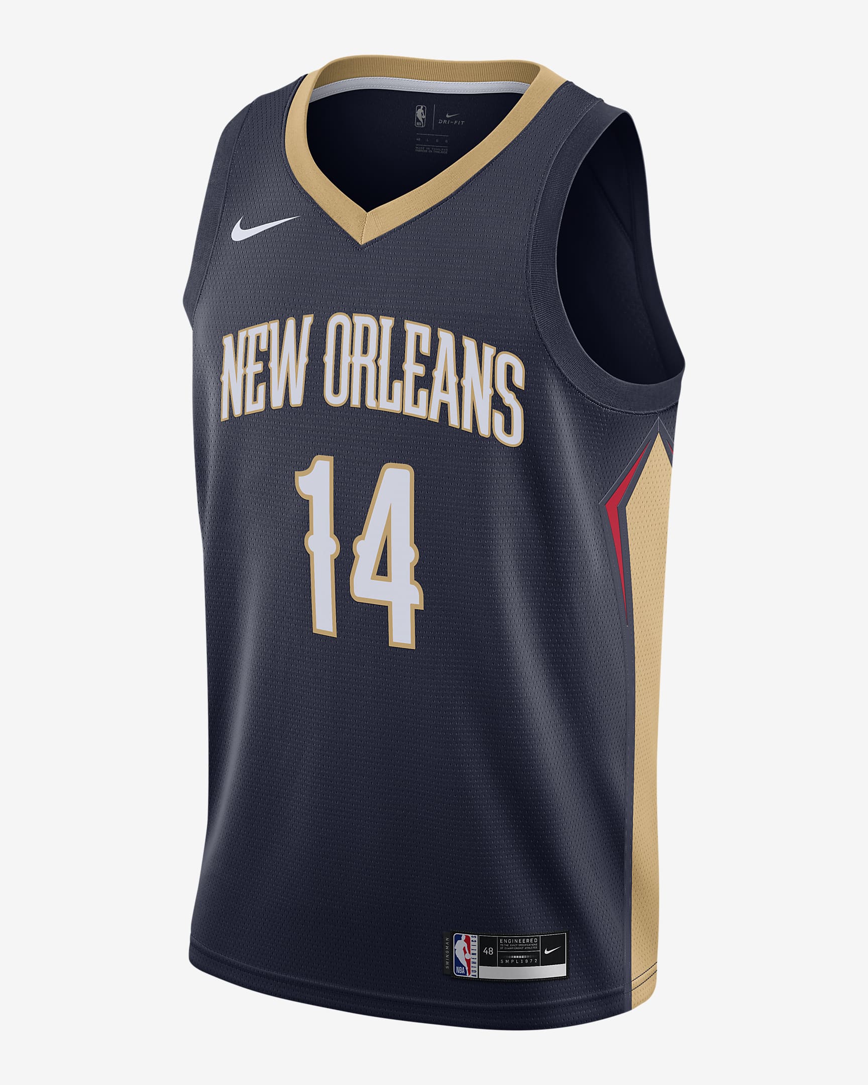 Brandon Ingram Pelicans Icon Edition 2020 Nike NBA Swingman Jersey ...