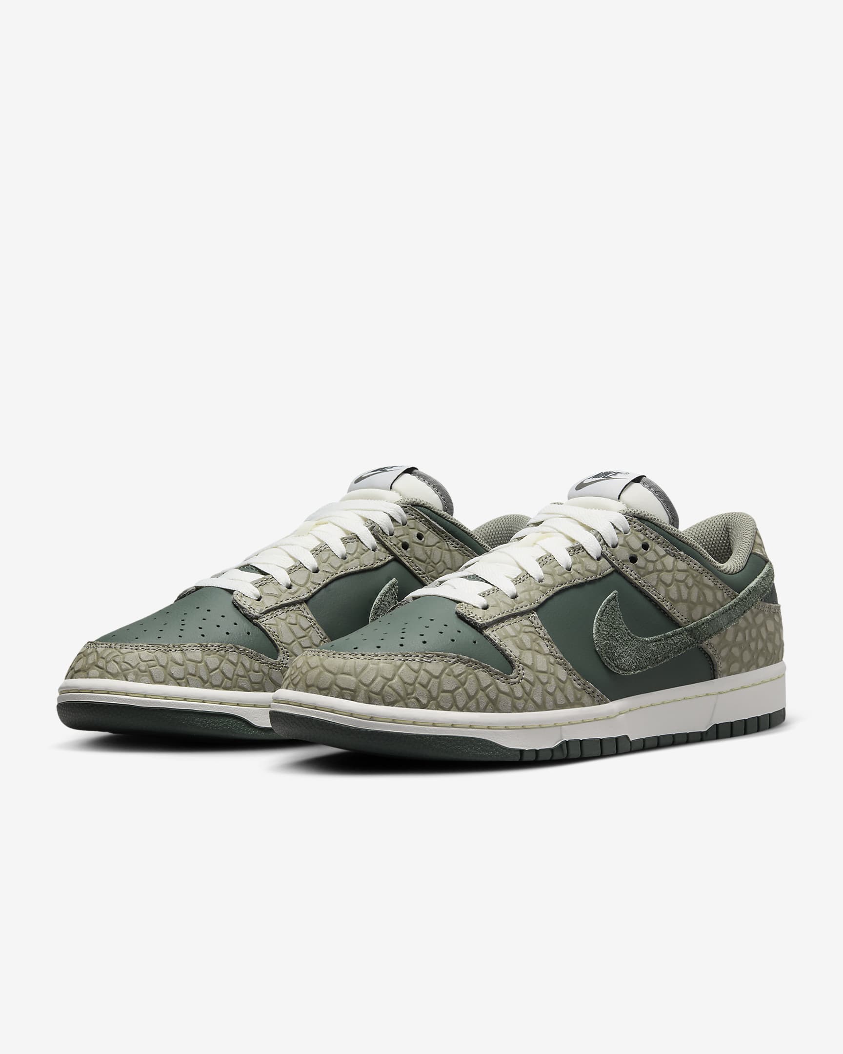 Calzado para hombre Nike Dunk Low Retro Premium - Estuco oscuro/Blanco cumbre/Alabastro/Verde vintage