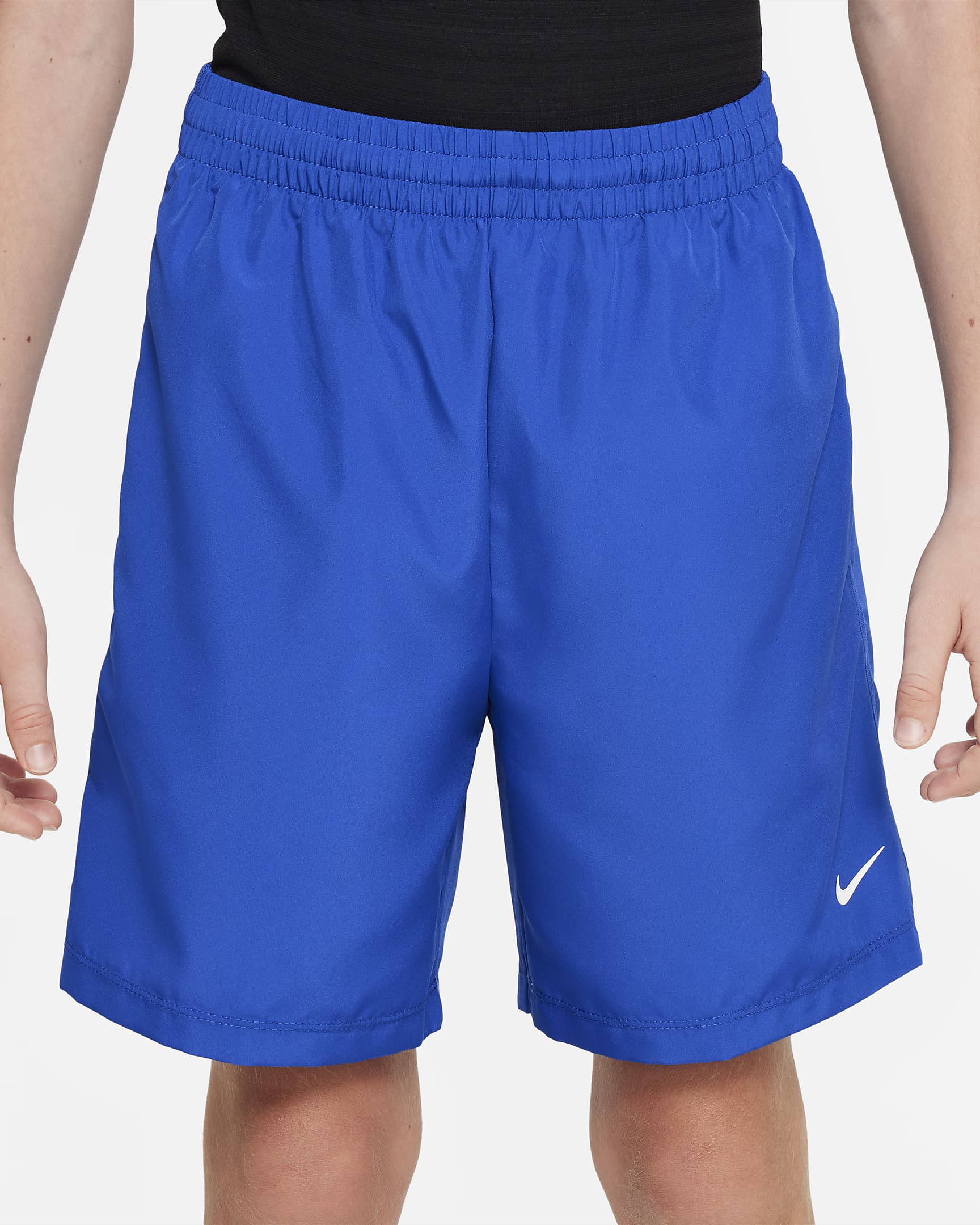 Nike Multi Big Kids' (Boys') Dri-FIT Training Shorts - Game Royal/White