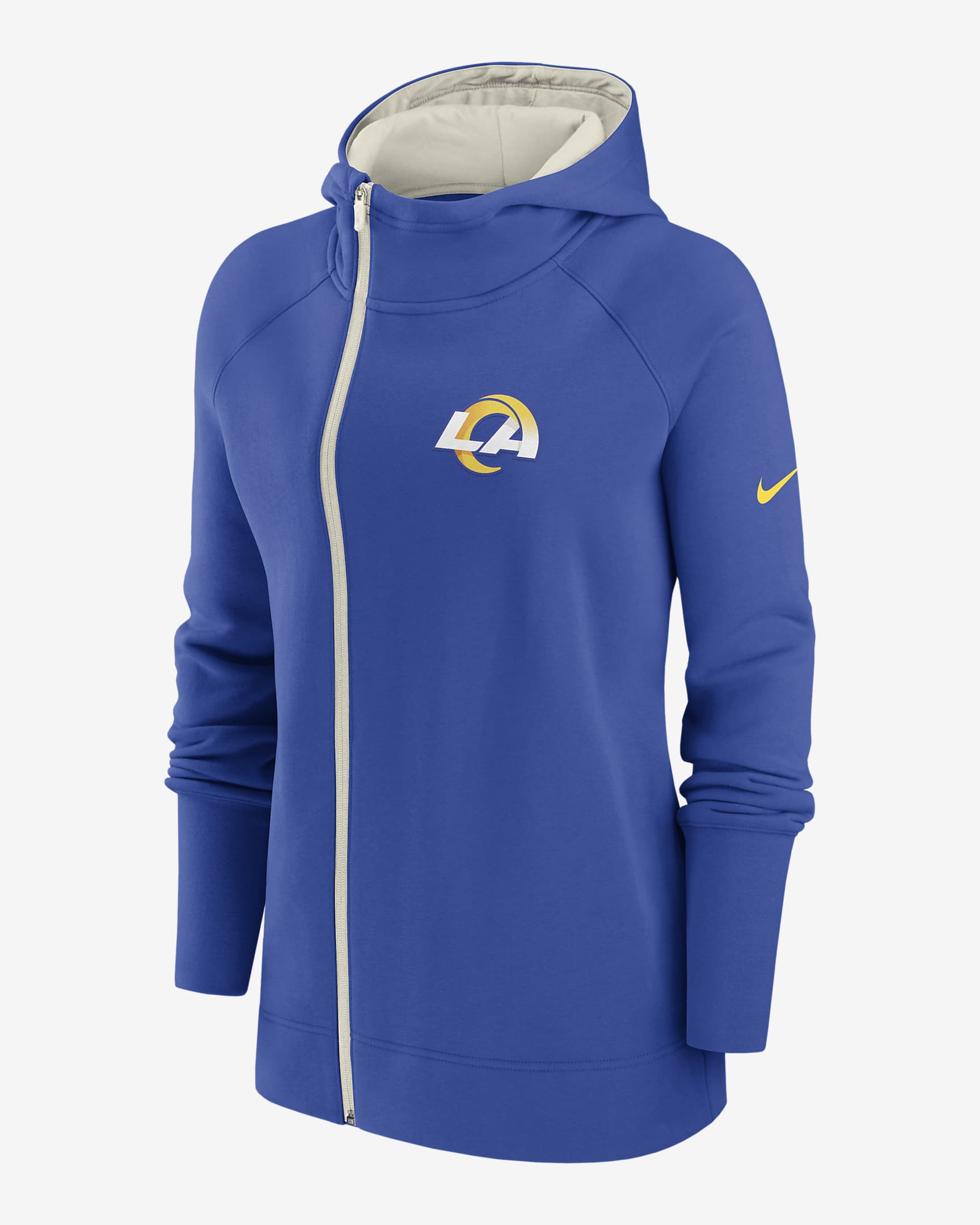 Nike Assymetrical (NFL Los Angeles Rams) Women's Full-Zip Hoodie. Nike.com