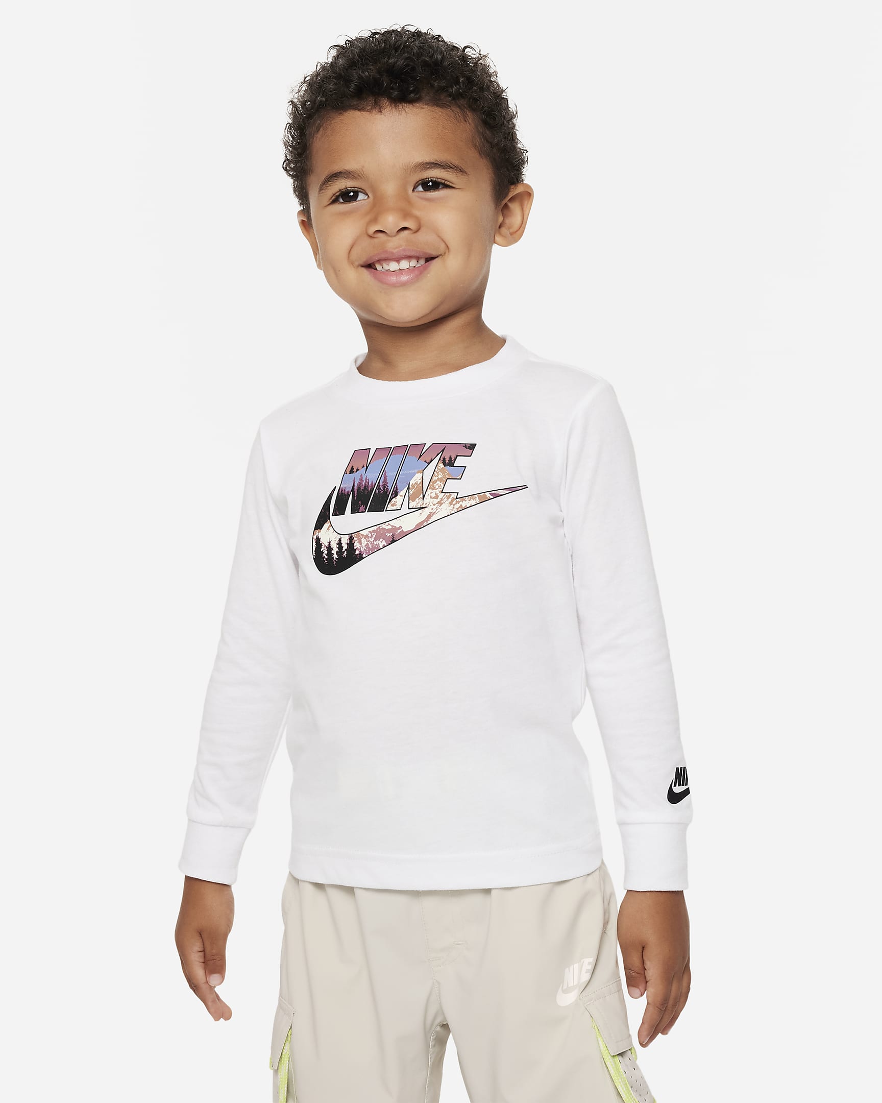 ナイキ スノースケープ フューチュラ ロングスリーブ Tシャツ ベビー Tシャツ - ホワイト