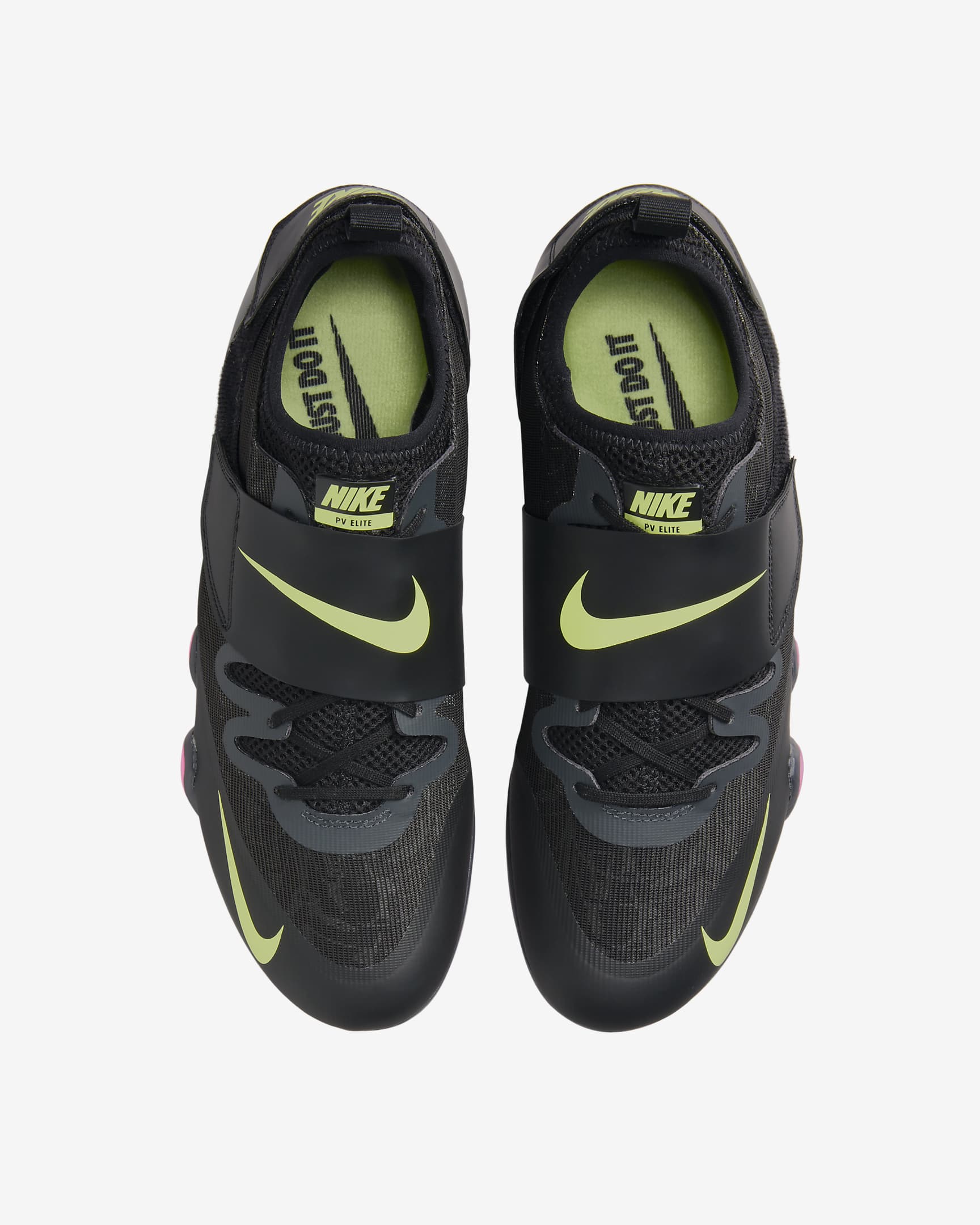 Pointes de course et de saut Nike Pole Vault Elite - Anthracite/Noir/Light Lemon Twist/Fierce Pink