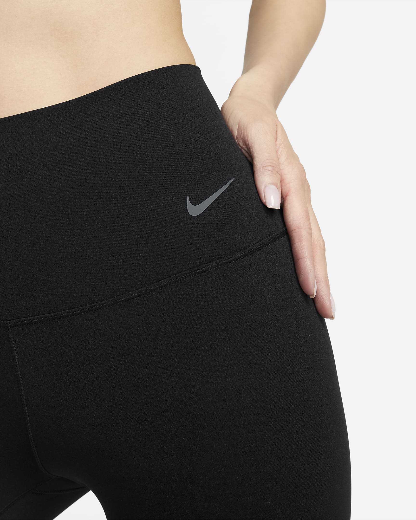 Nike Zenvy Women's Gentle-Support High-Waisted Full-Length Leggings - Black/Black