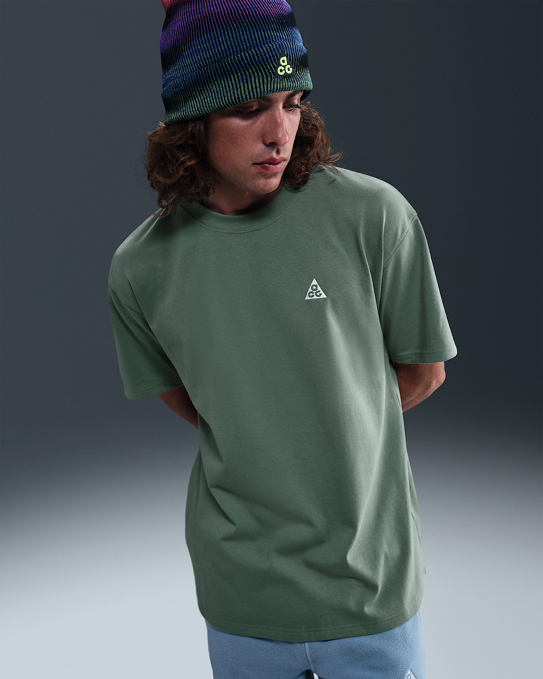 Playera Max90 para hombre Nike ACG - Verde arcilla