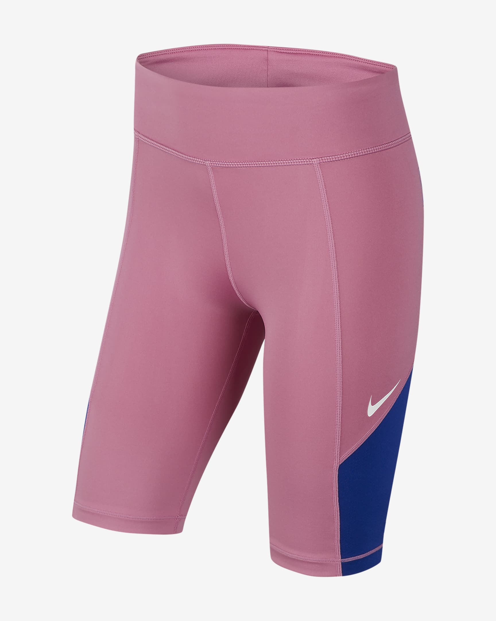 Nike Trophy Big Kids’ (Girls’) Training Bike Shorts - Magic Flamingo/Hyper Blue/White