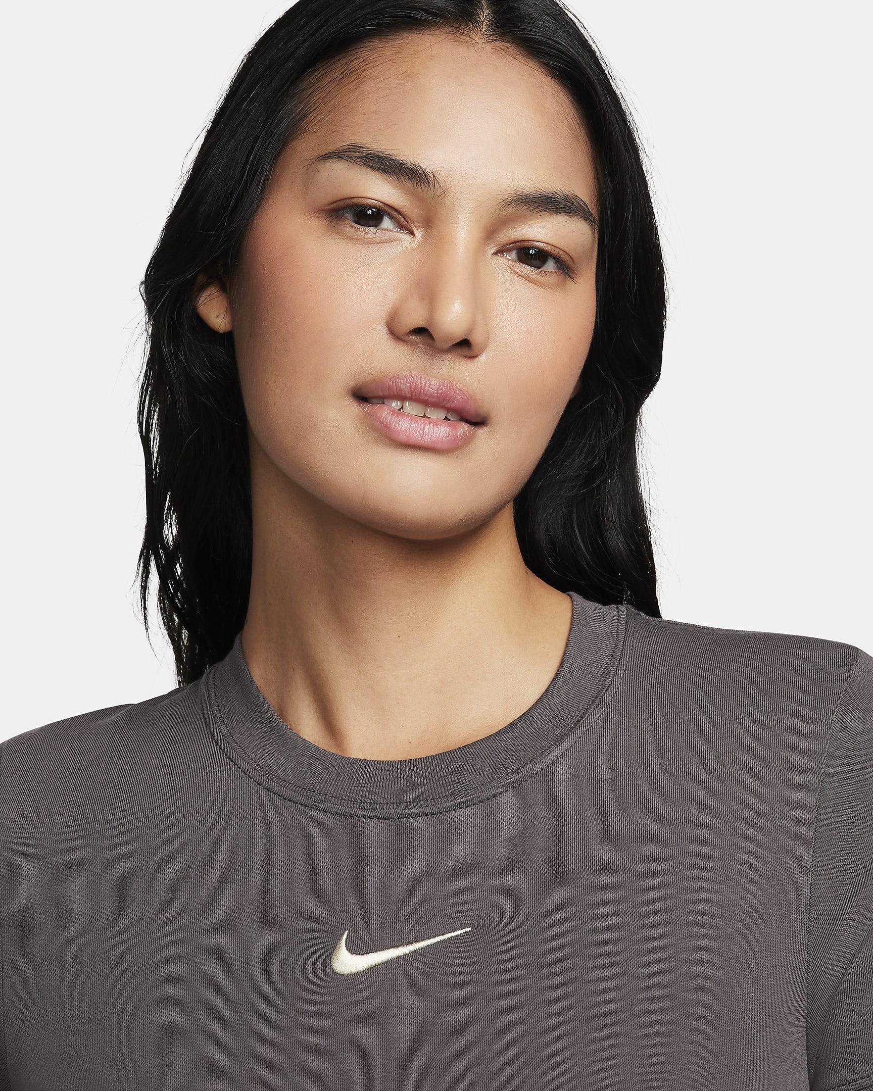 Nike Sportswear Women's Short-Sleeve Bodysuit - Medium Ash
